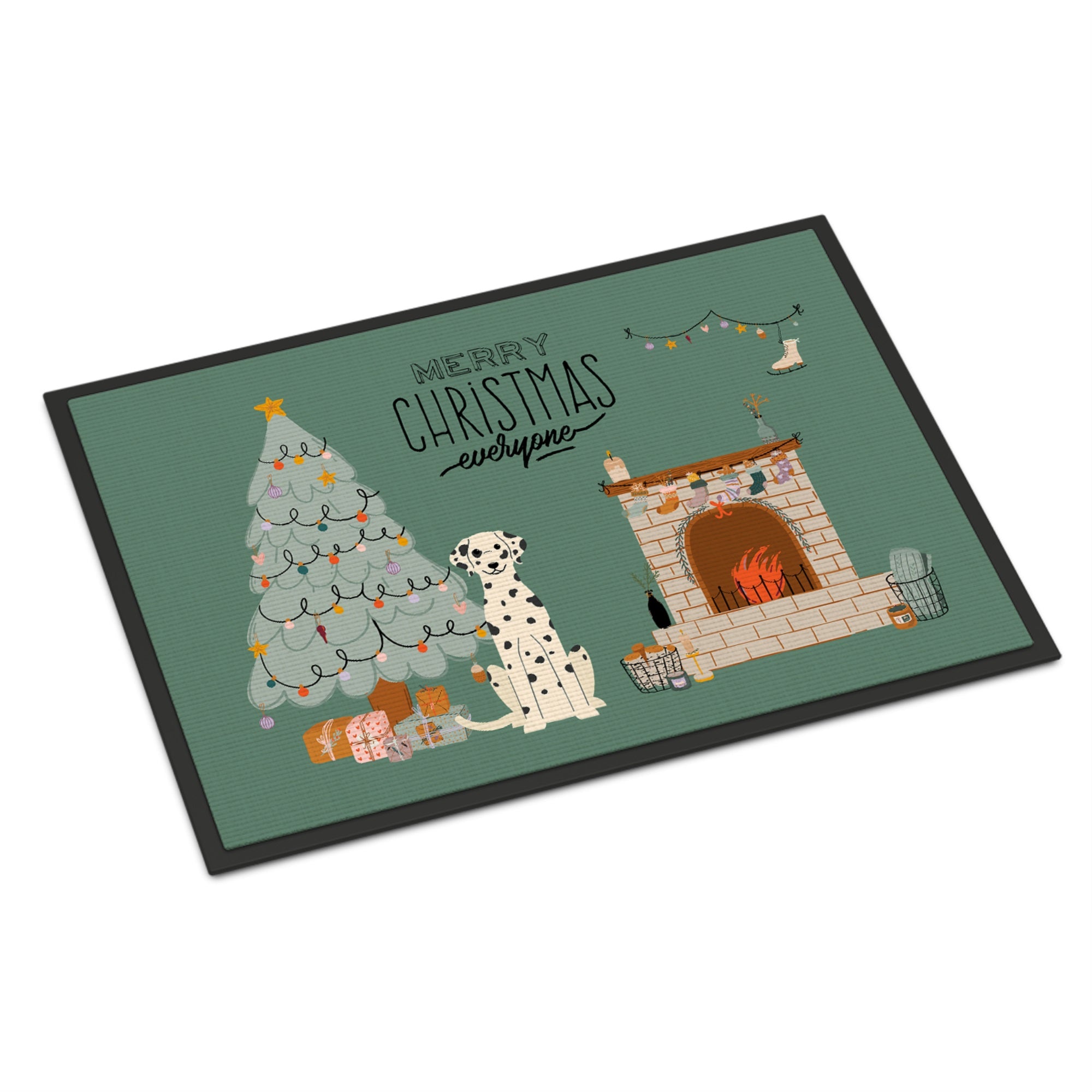 Dalmatian Christmas Everyone Indoor Or Outdoor Mat 24X36