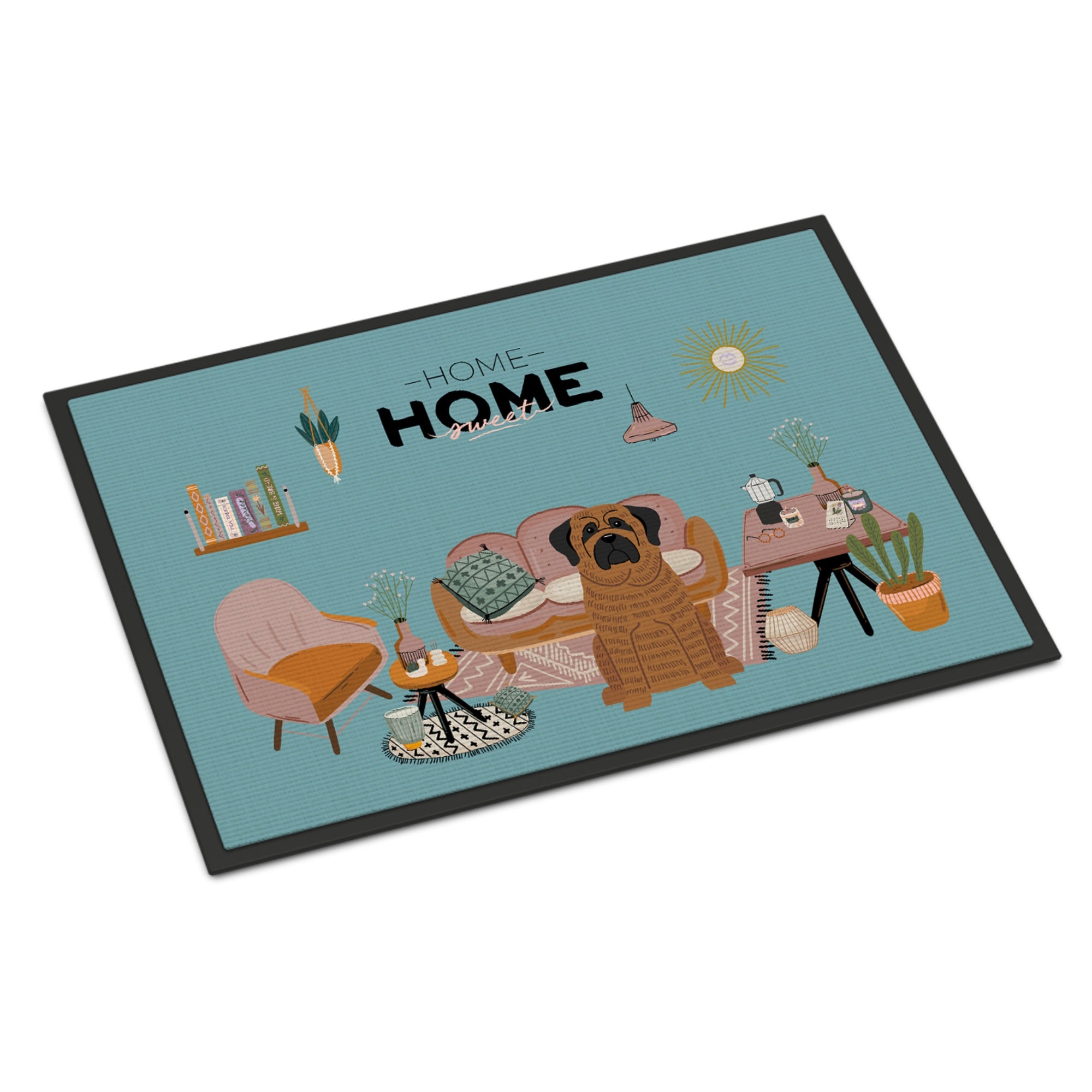 Brindle Mastiff Sweet Home Indoor Or Outdoor Mat 24X36