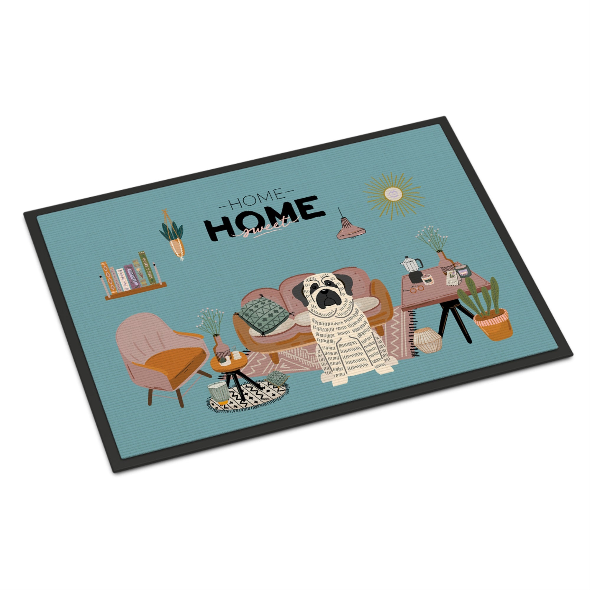 White Mastiff Brindle Sweet Home Indoor Or Outdoor Mat 24X36