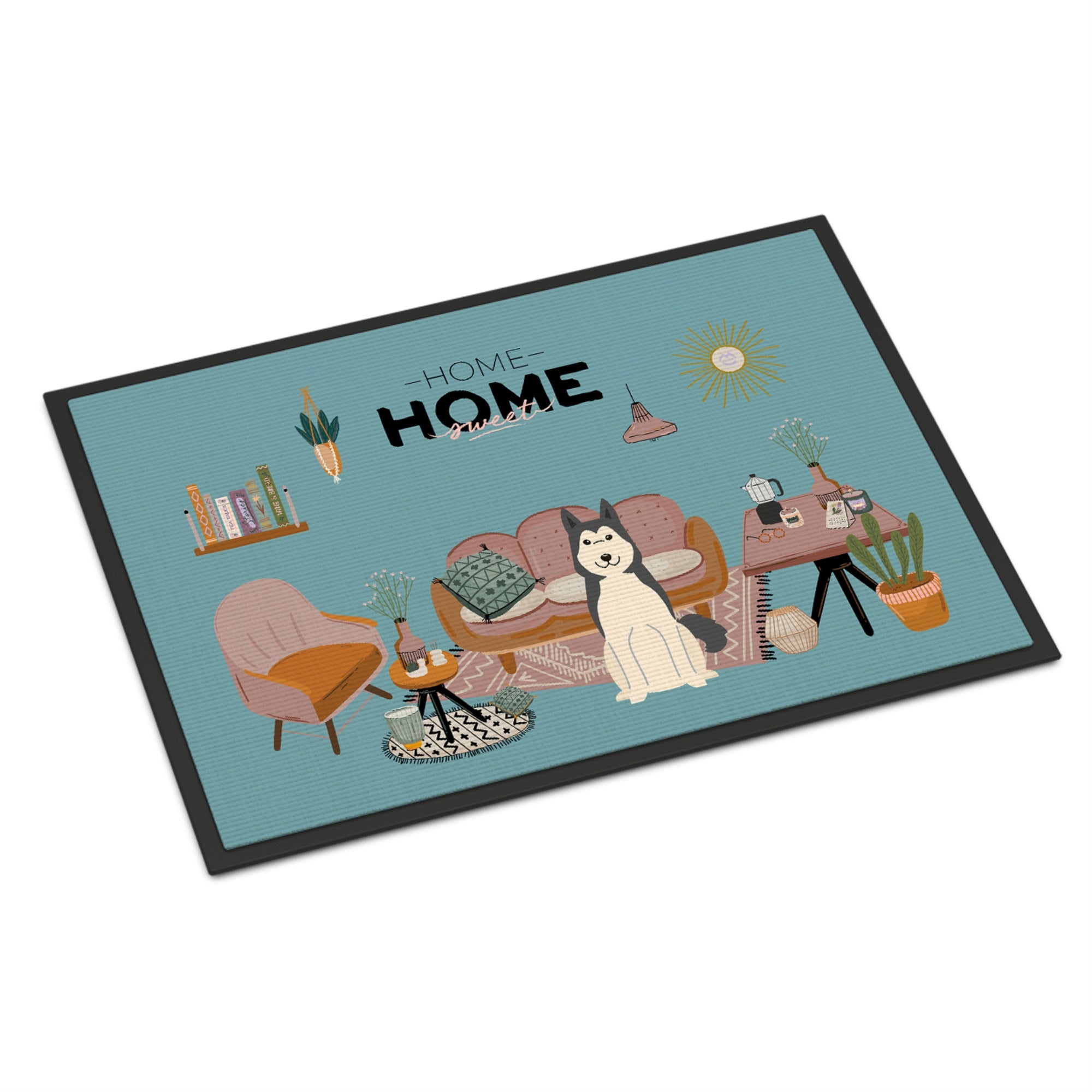 West Siberian Laika Spitz Sweet Home Indoor Or Outdoor Mat 24X36