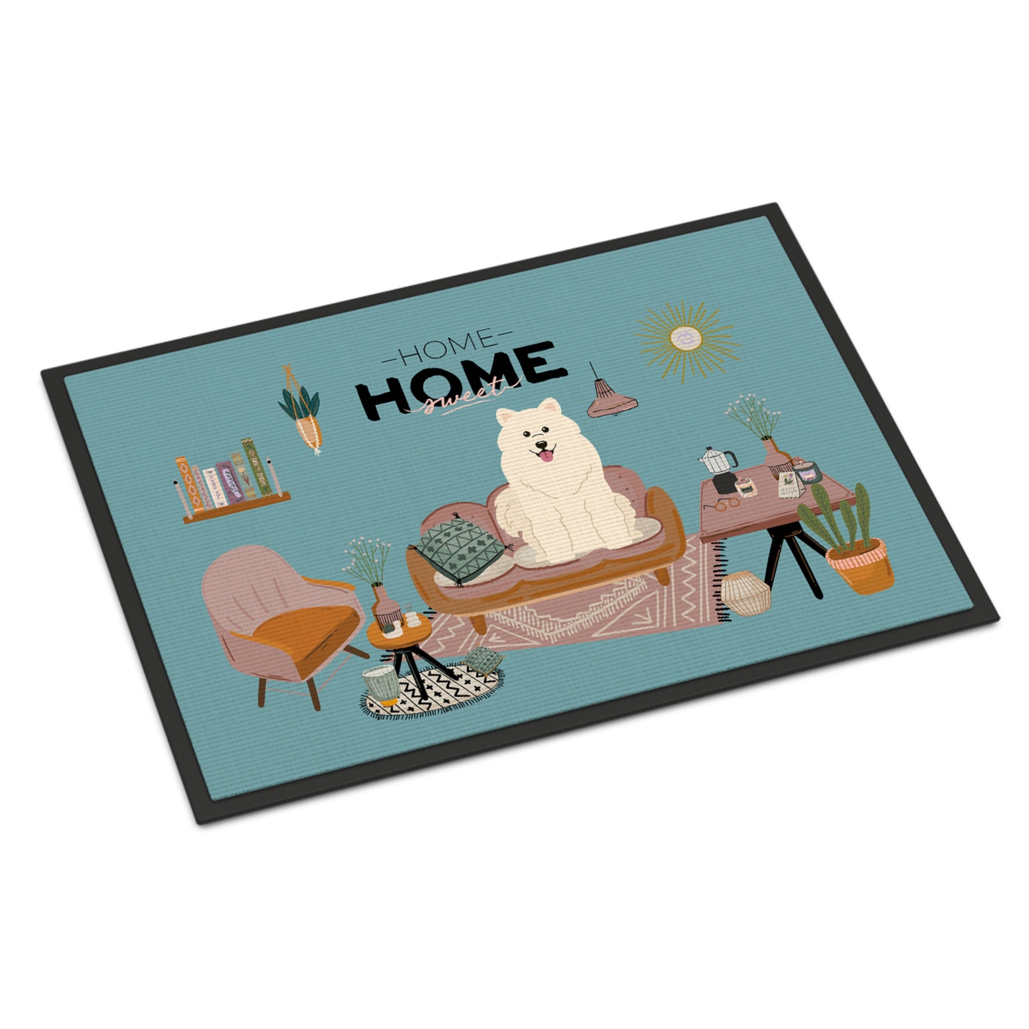 Samoyed Sweet Home Indoor Or Outdoor Mat 24X36