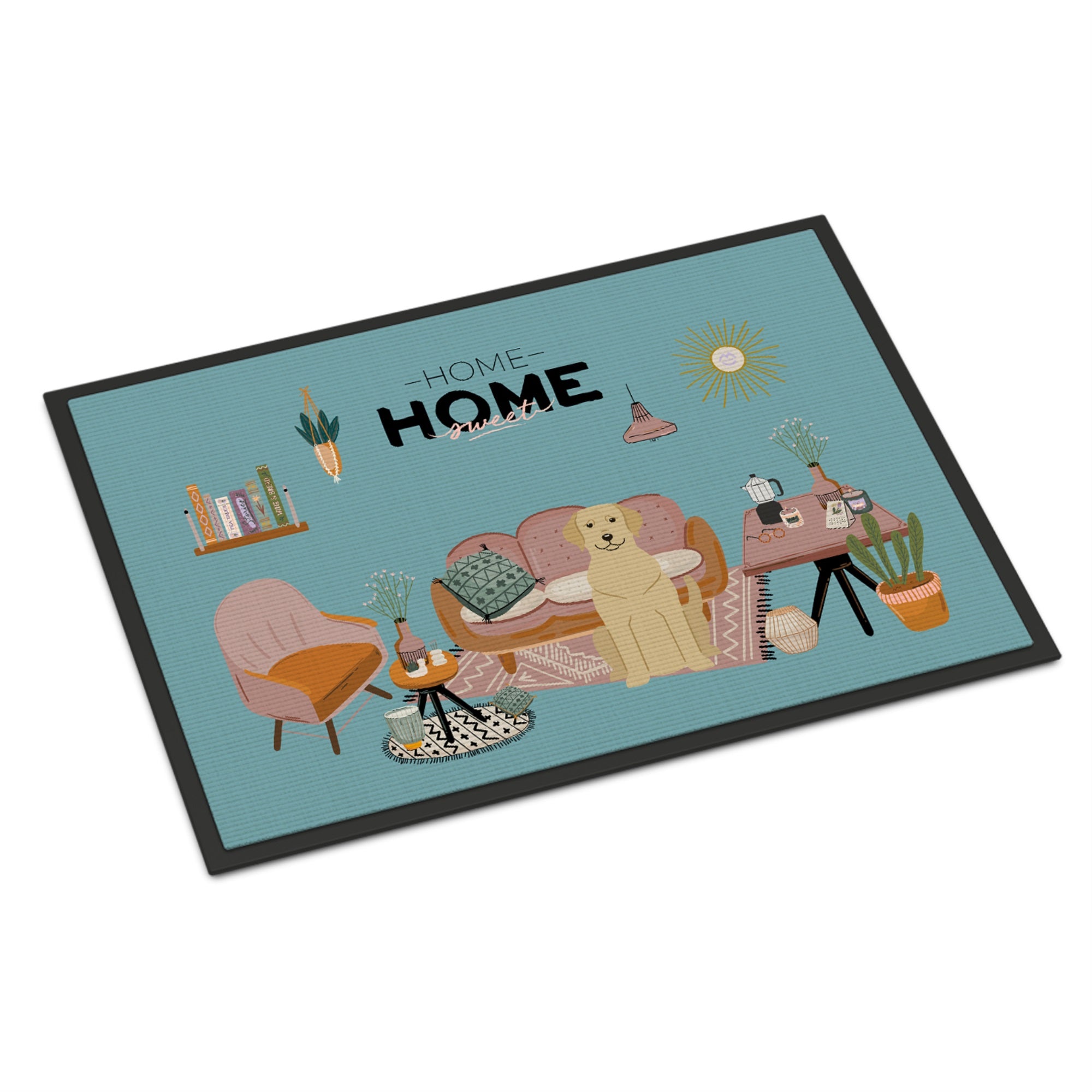 Yellow Labrador Sweet Home Indoor Or Outdoor Mat 24X36
