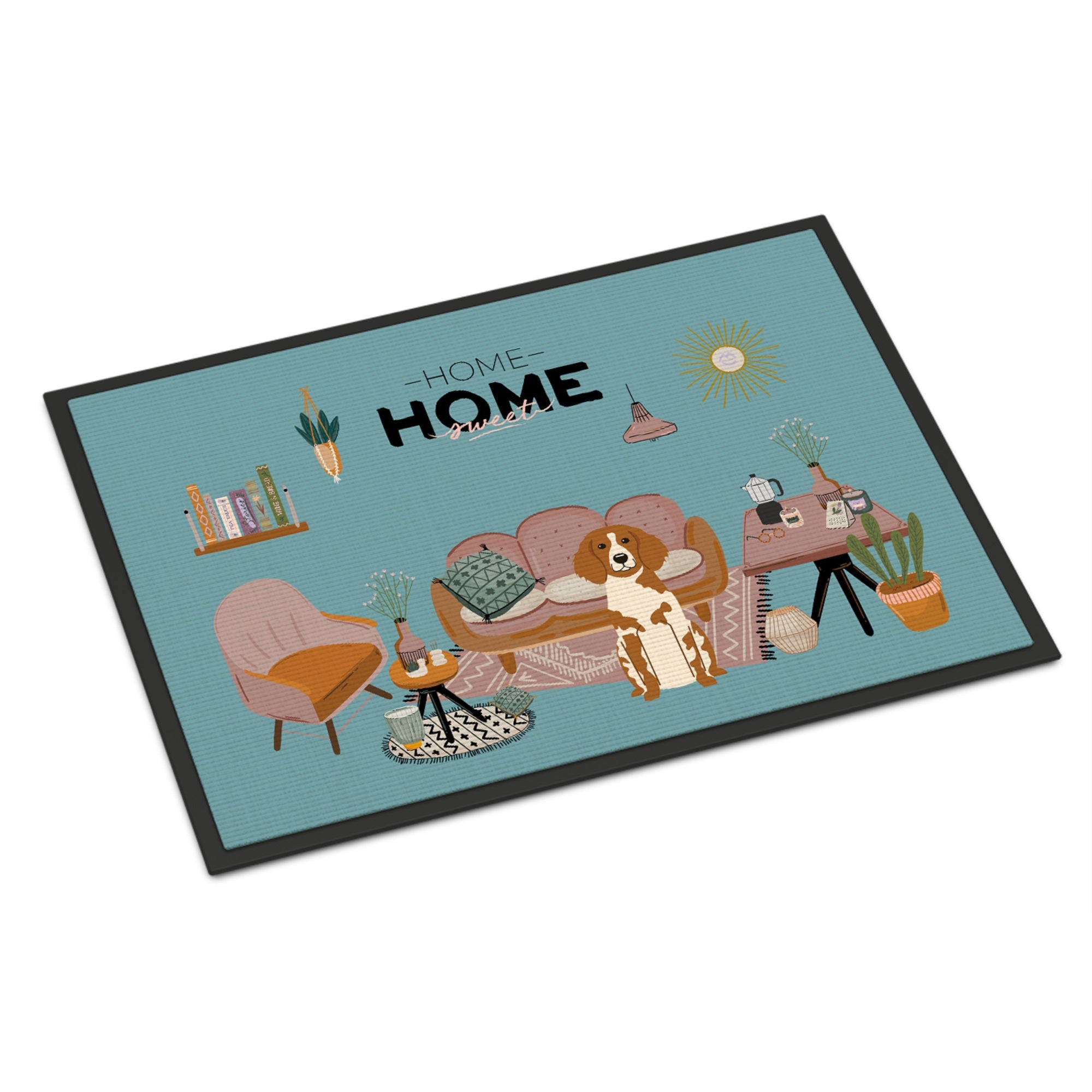 Brittany Spaniel Sweet Home Indoor Or Outdoor Mat 24X36