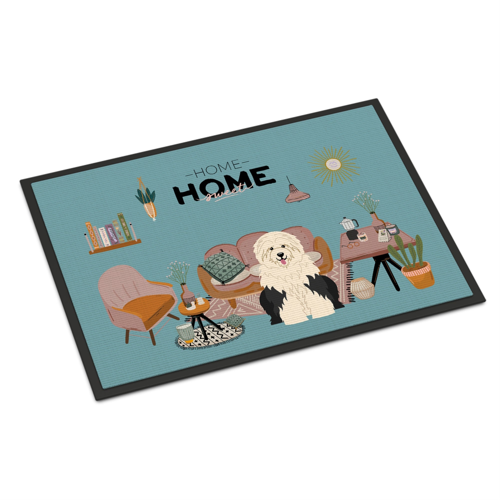 Old English Sheepdog Sweet Home Indoor Or Outdoor Mat 24X36