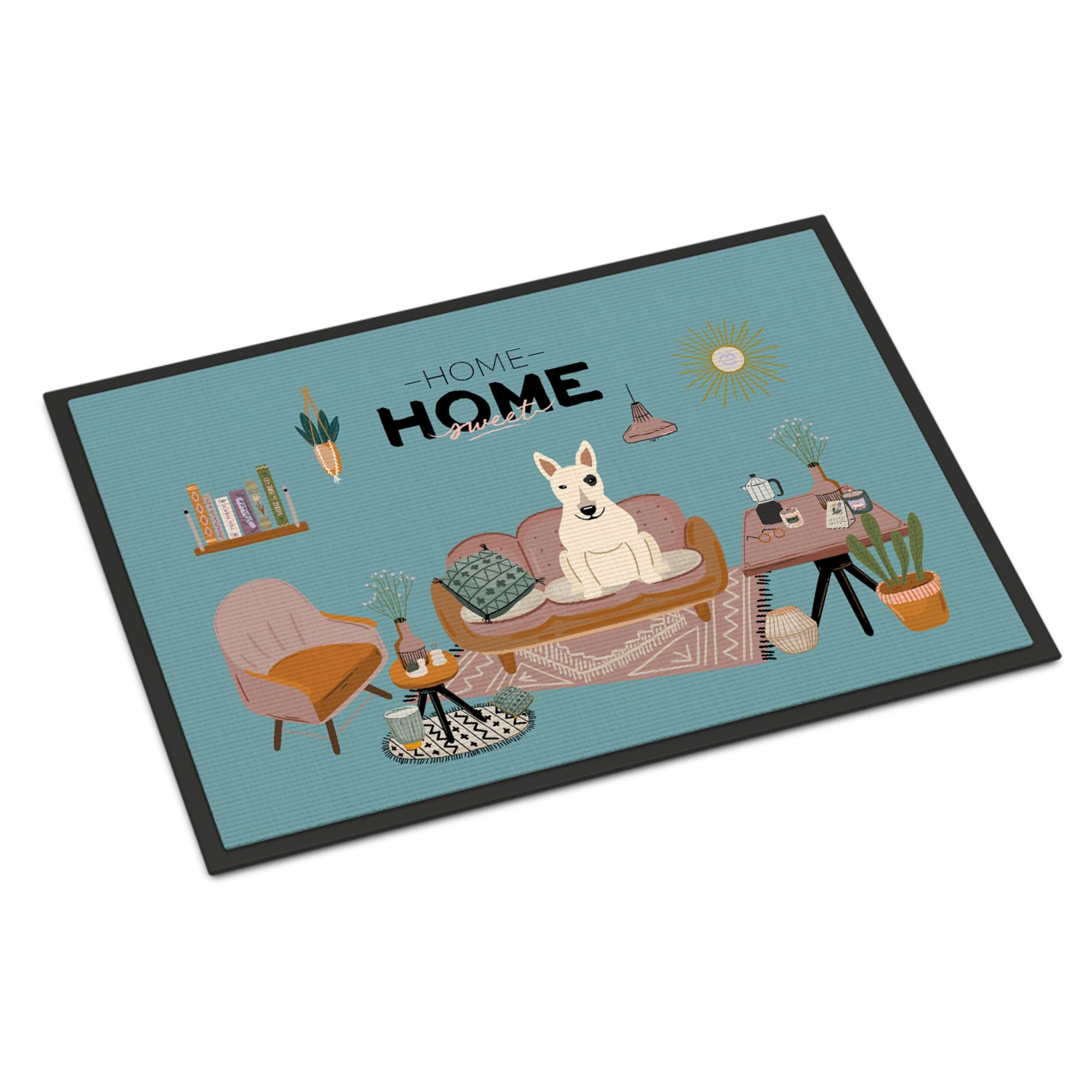 White Bull Terrier Sweet Home Indoor Or Outdoor Mat 24X36