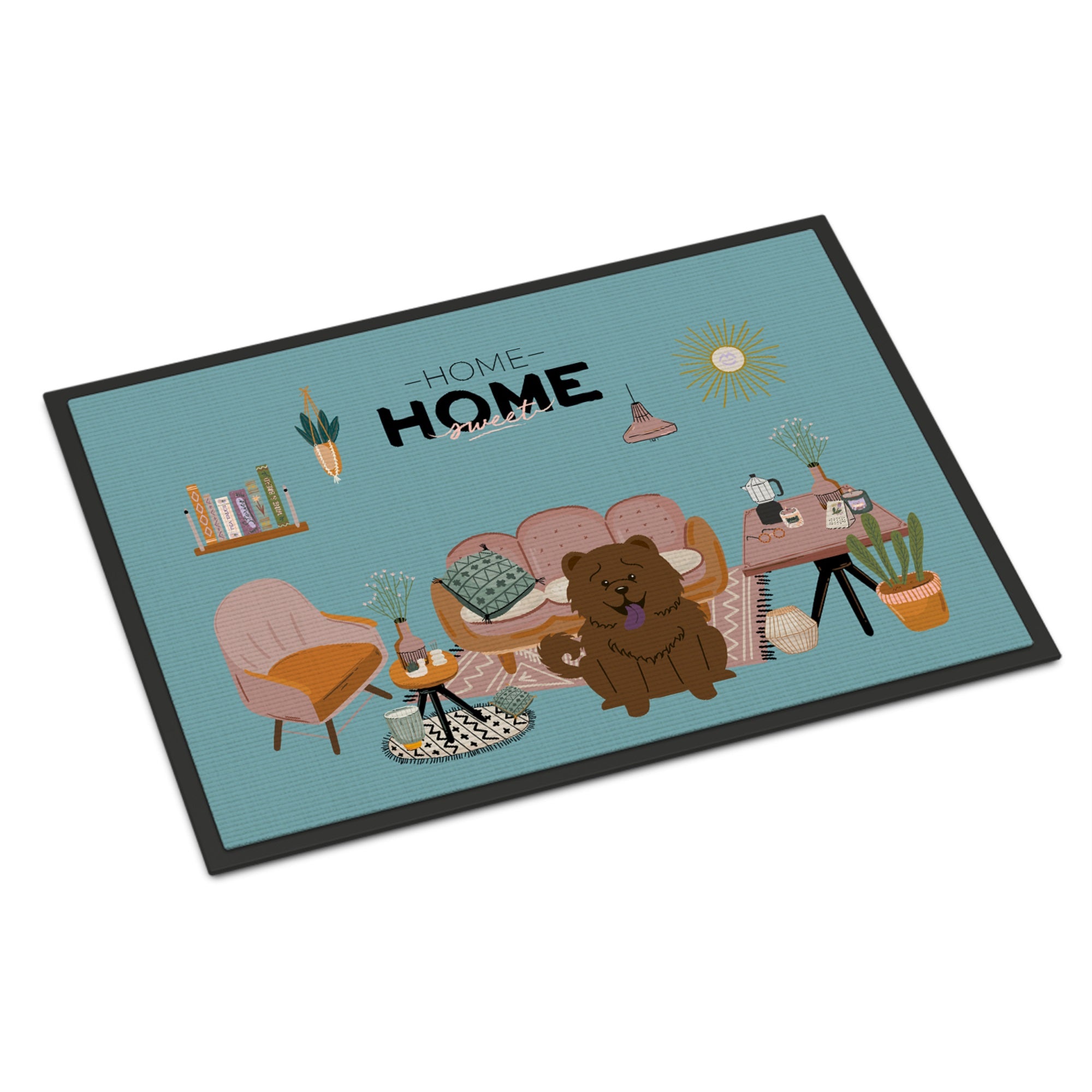 Chocolate Chow Chow Sweet Home Indoor Or Outdoor Mat 24X36