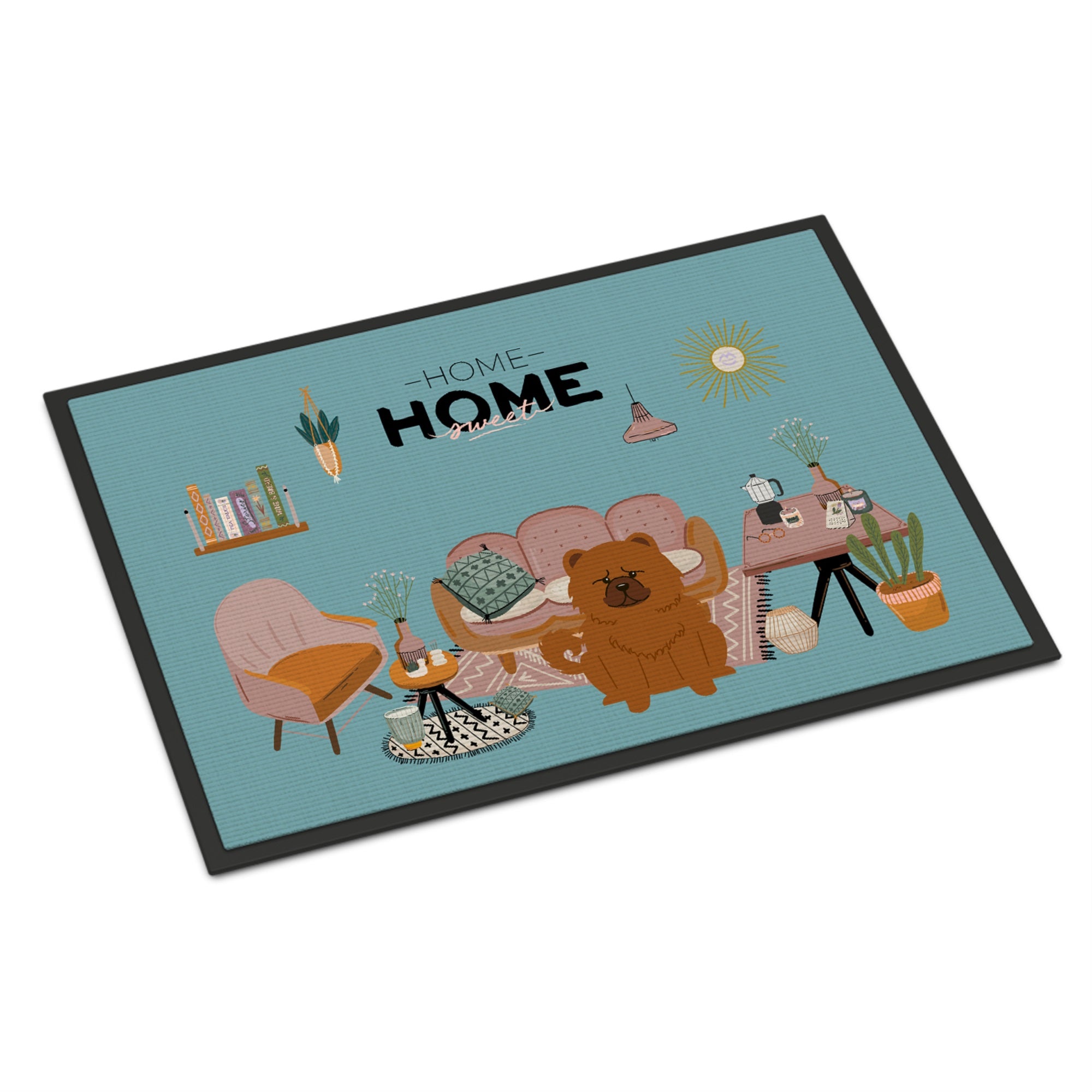 Red Chow Chow Sweet Home Indoor Or Outdoor Mat 24X36