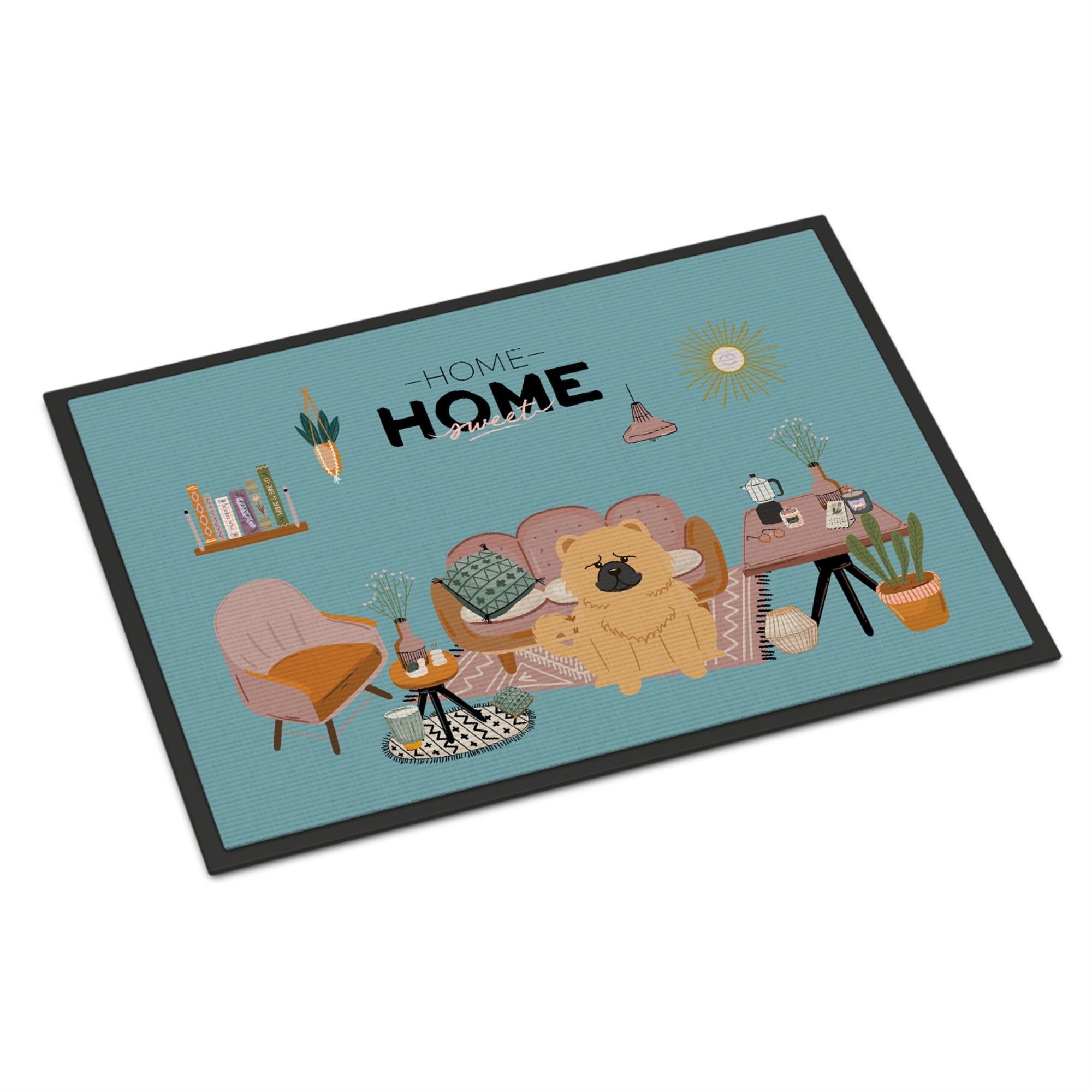 Cream Chow Chow Sweet Home Indoor Or Outdoor Mat 24X36
