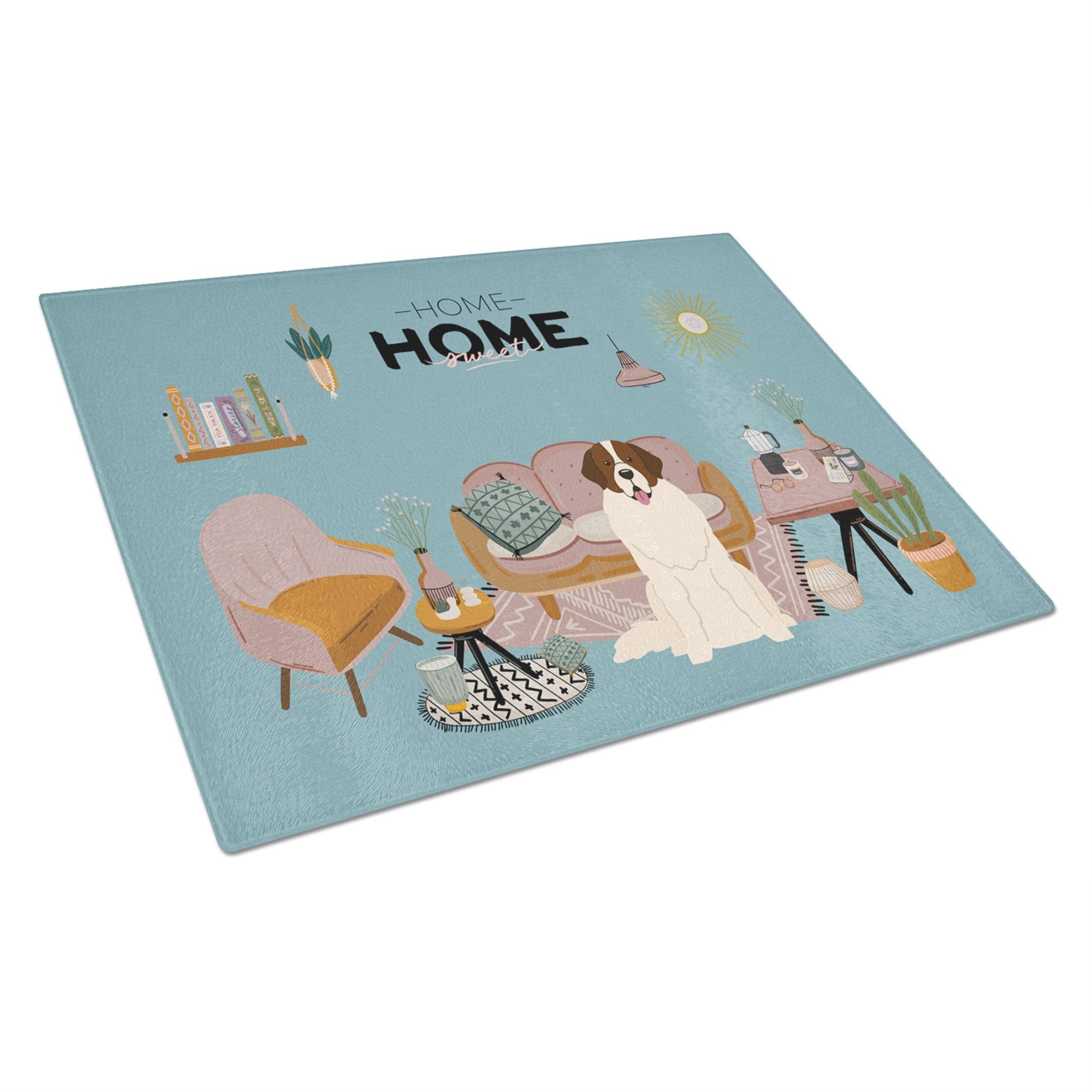 Moscow Watchdog Sweet Home Glass Cutting Board Large