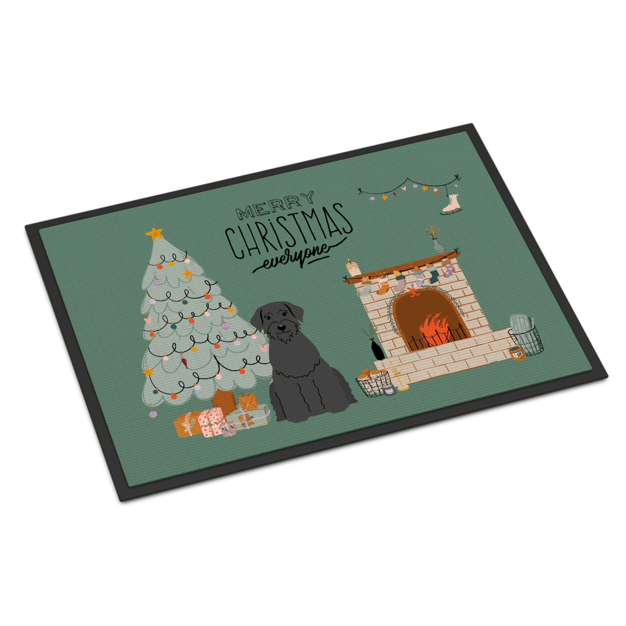 Giant Schnauzer Christmas Everyone Indoor Or Outdoor Mat 18X27