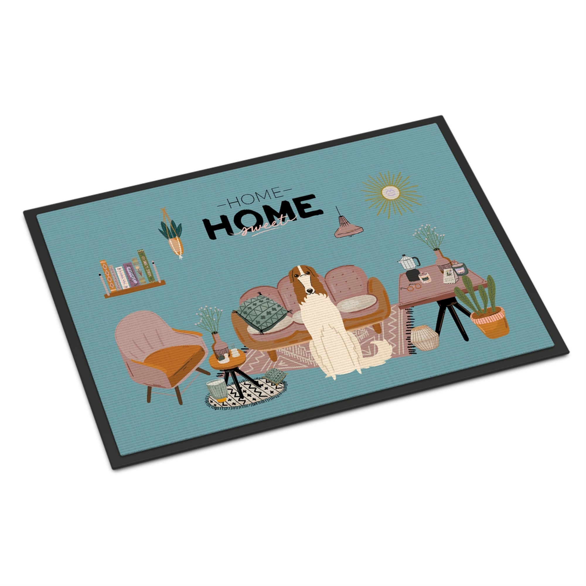 Borzoi Sweet Home Indoor Or Outdoor Mat 18X27