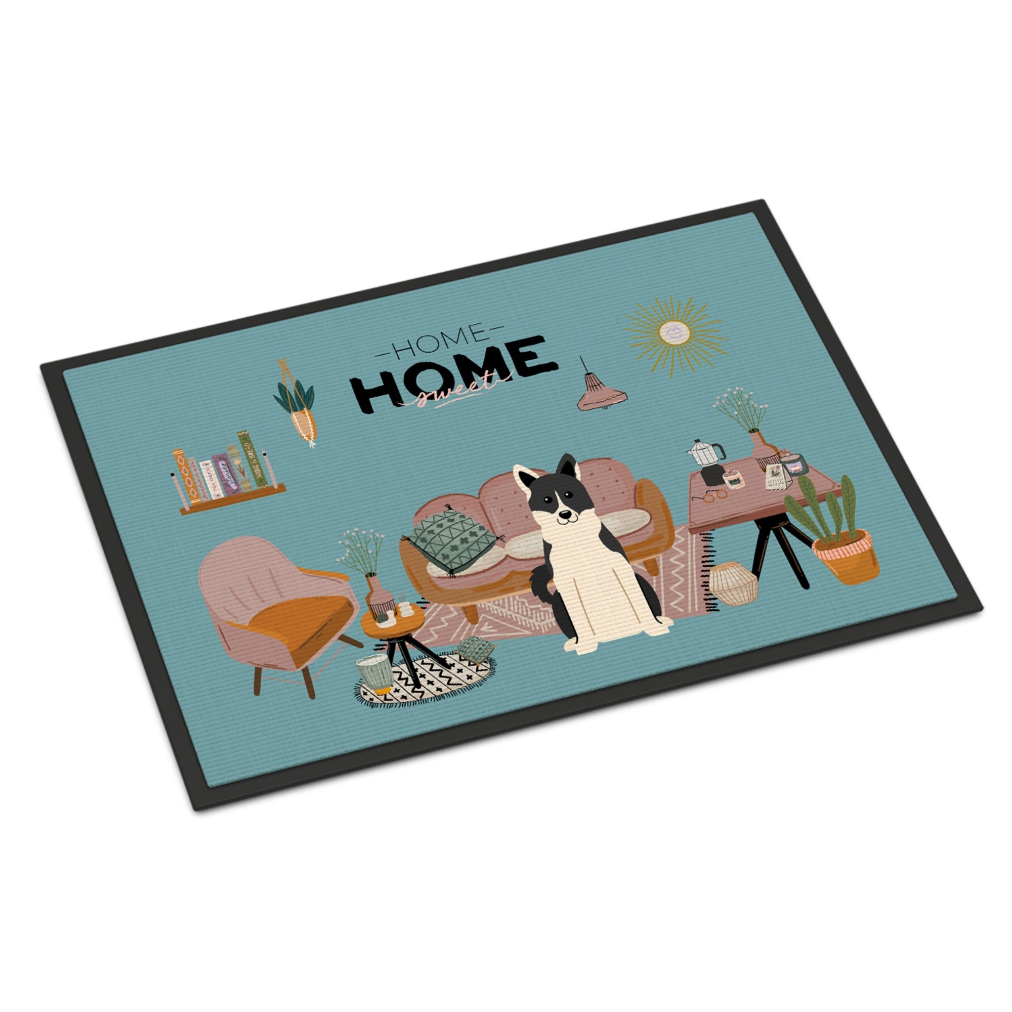 Russo-European Laika Spitz Sweet Home Indoor Or Outdoor Mat 18X27