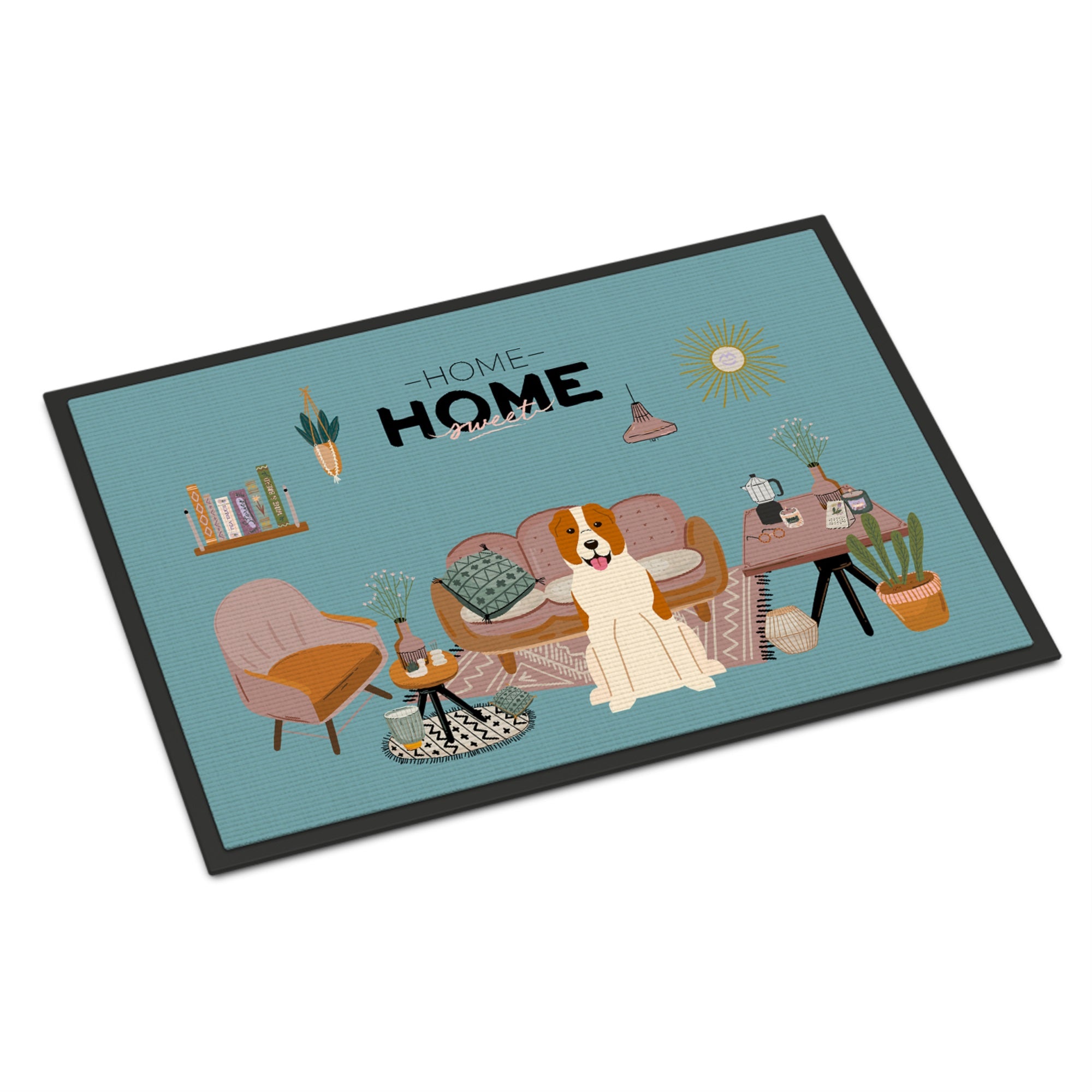 Central Asian Shepherd Dog Sweet Home Indoor Or Outdoor Mat 18X27