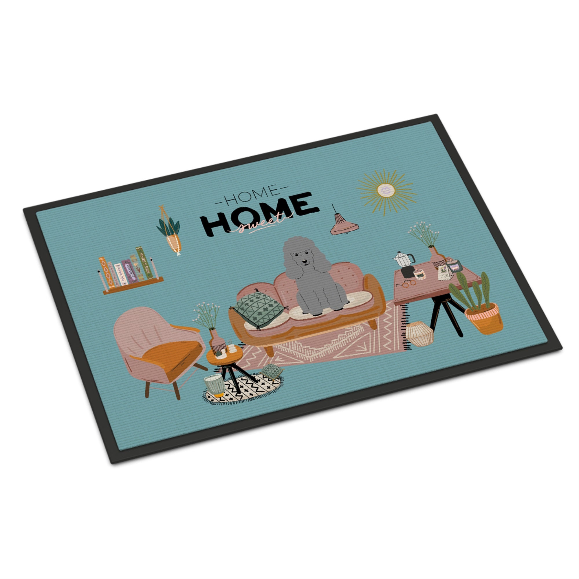 Silver Poodle Sweet Home Indoor Or Outdoor Mat 18X27
