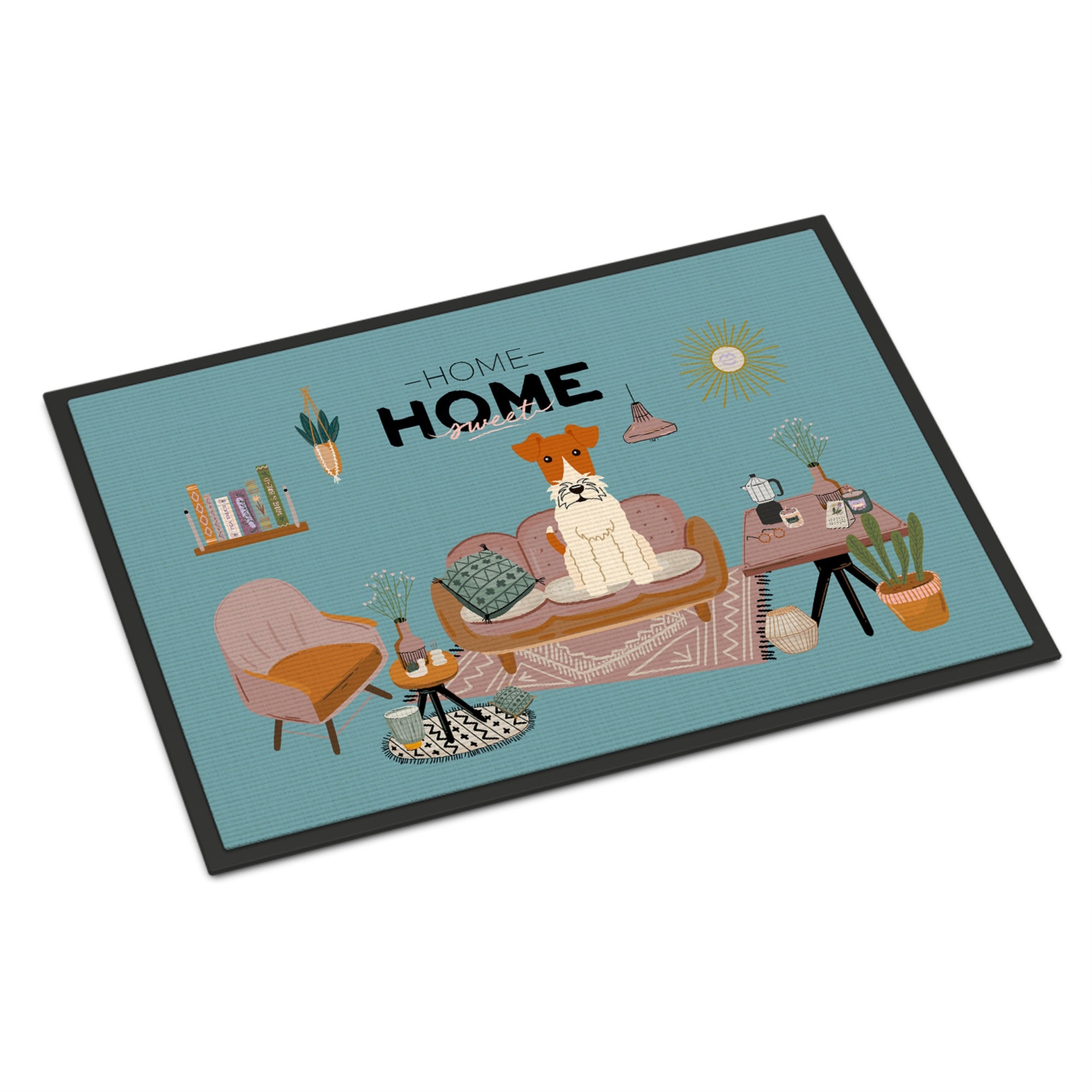 Wire Fox Terrier Sweet Home Indoor Or Outdoor Mat 18X27