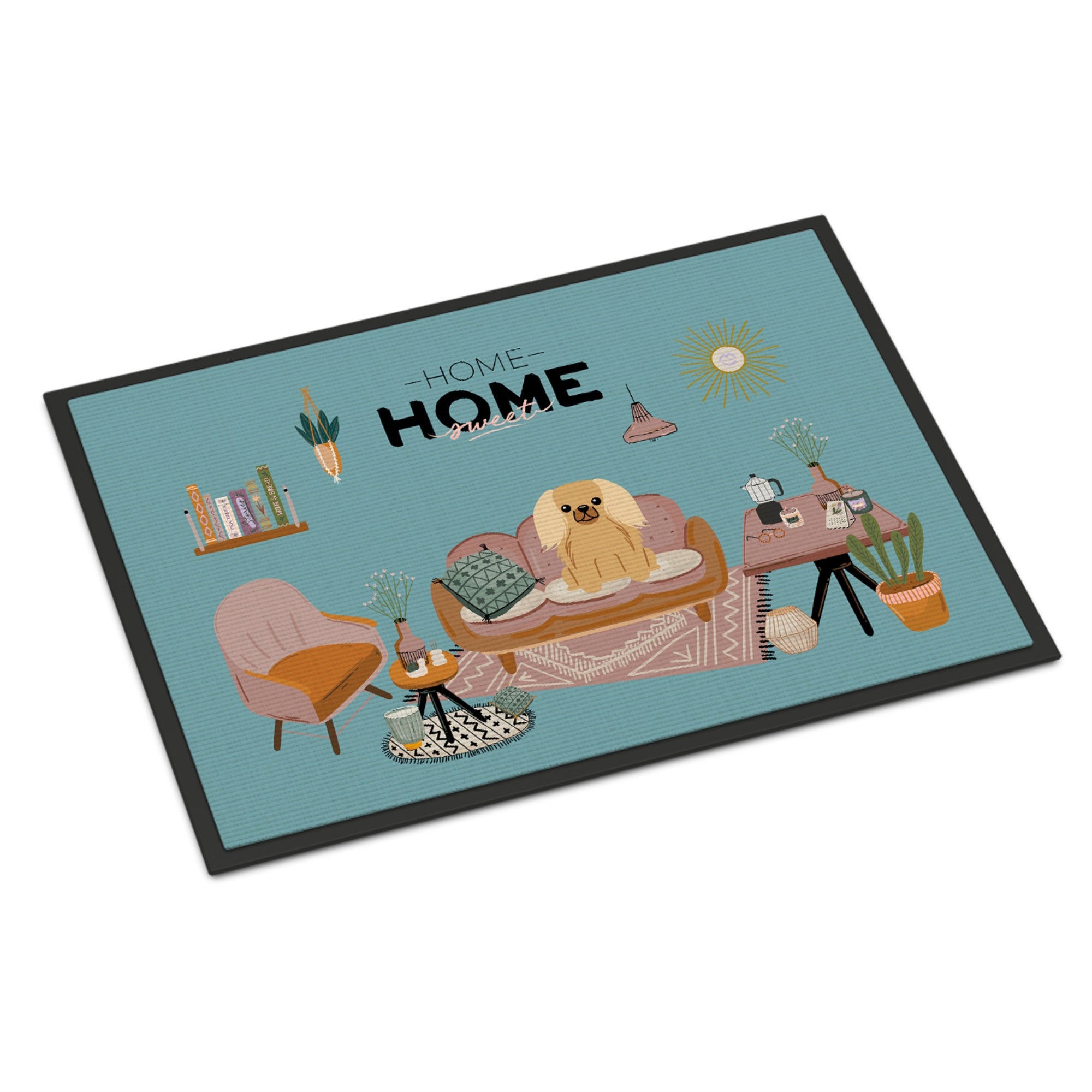 Fawn Sable Pekingese Sweet Home Indoor Or Outdoor Mat 18X27