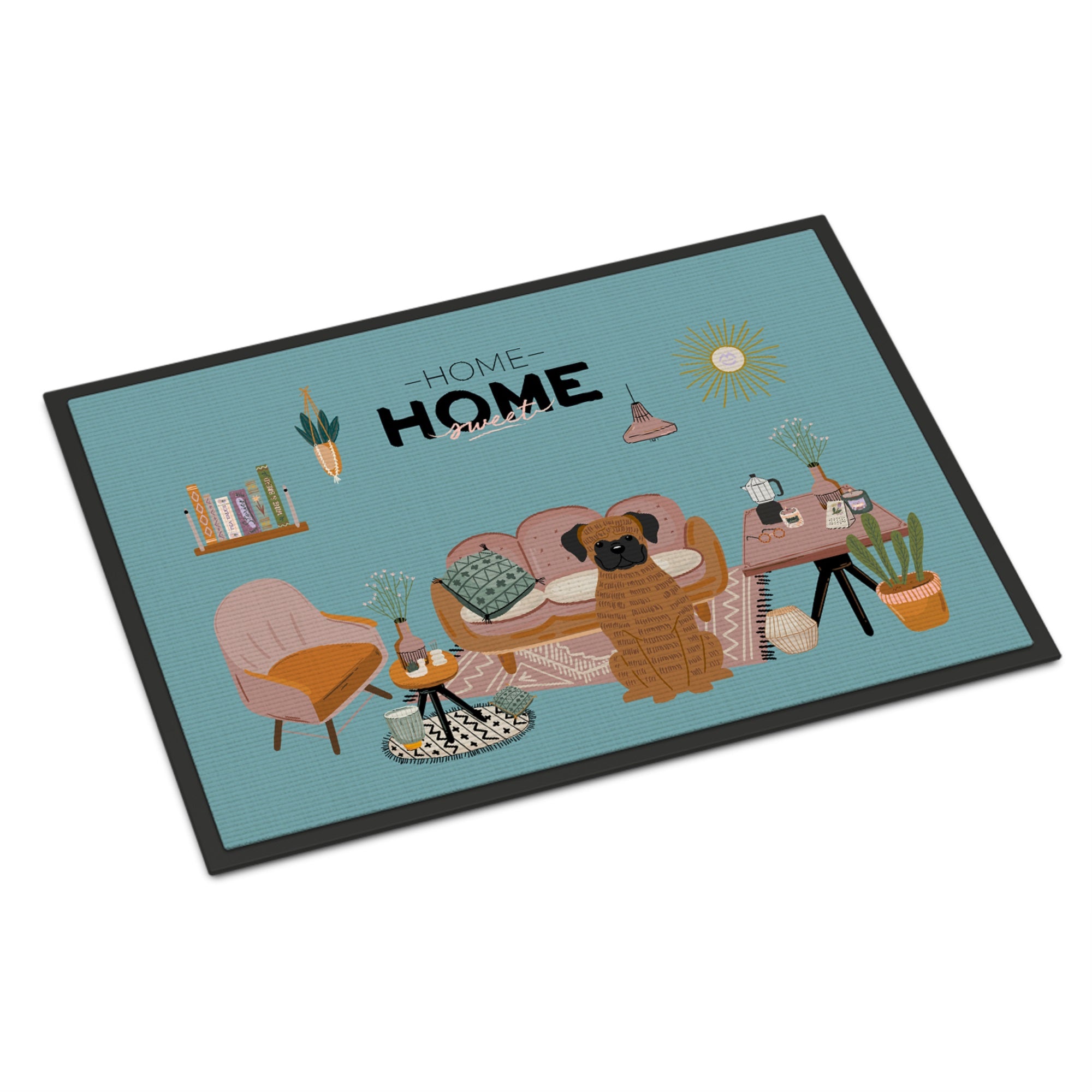Brindle Boxer Sweet Home Indoor Or Outdoor Mat 18X27
