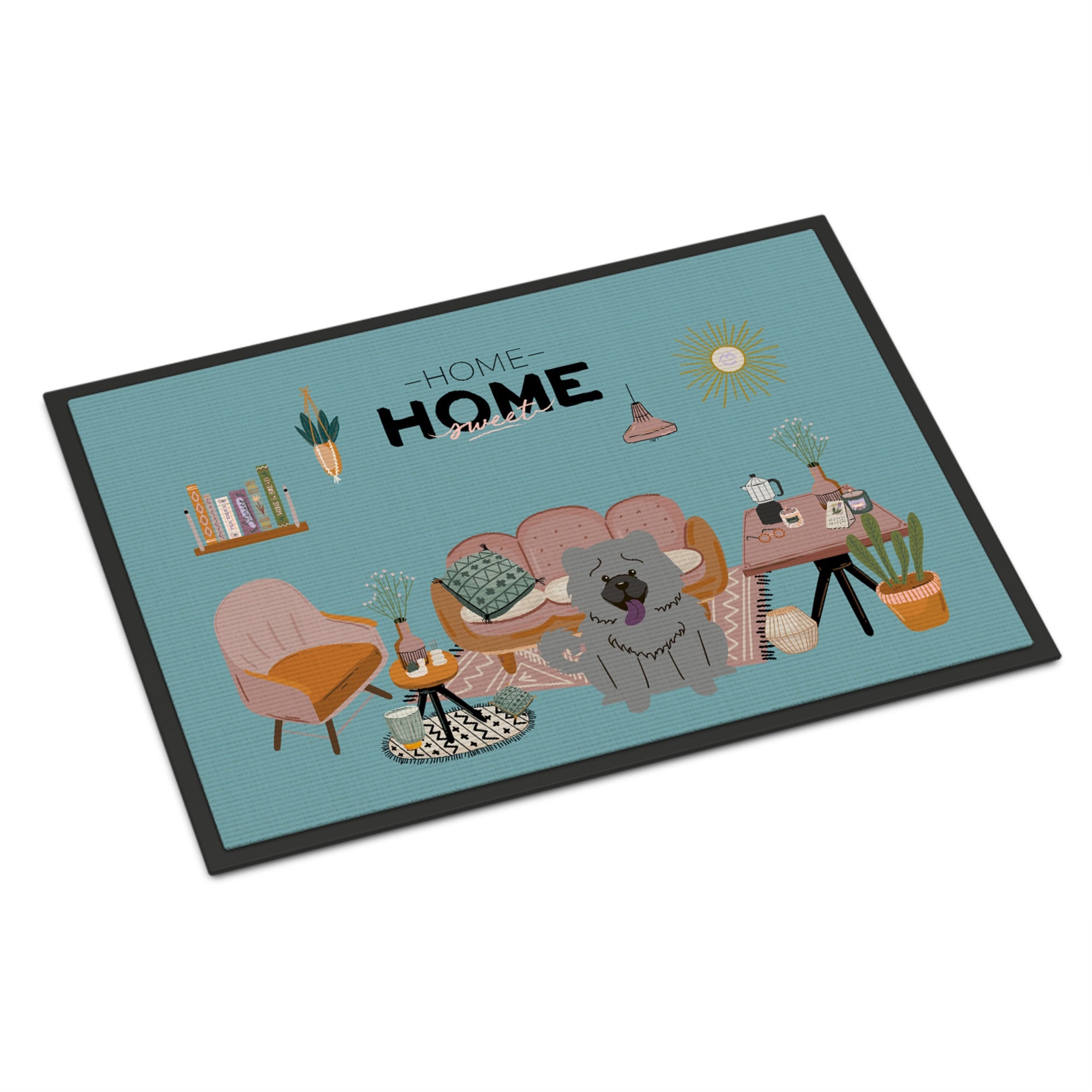 Blue Chow Chow Sweet Home Indoor Or Outdoor Mat 18X27