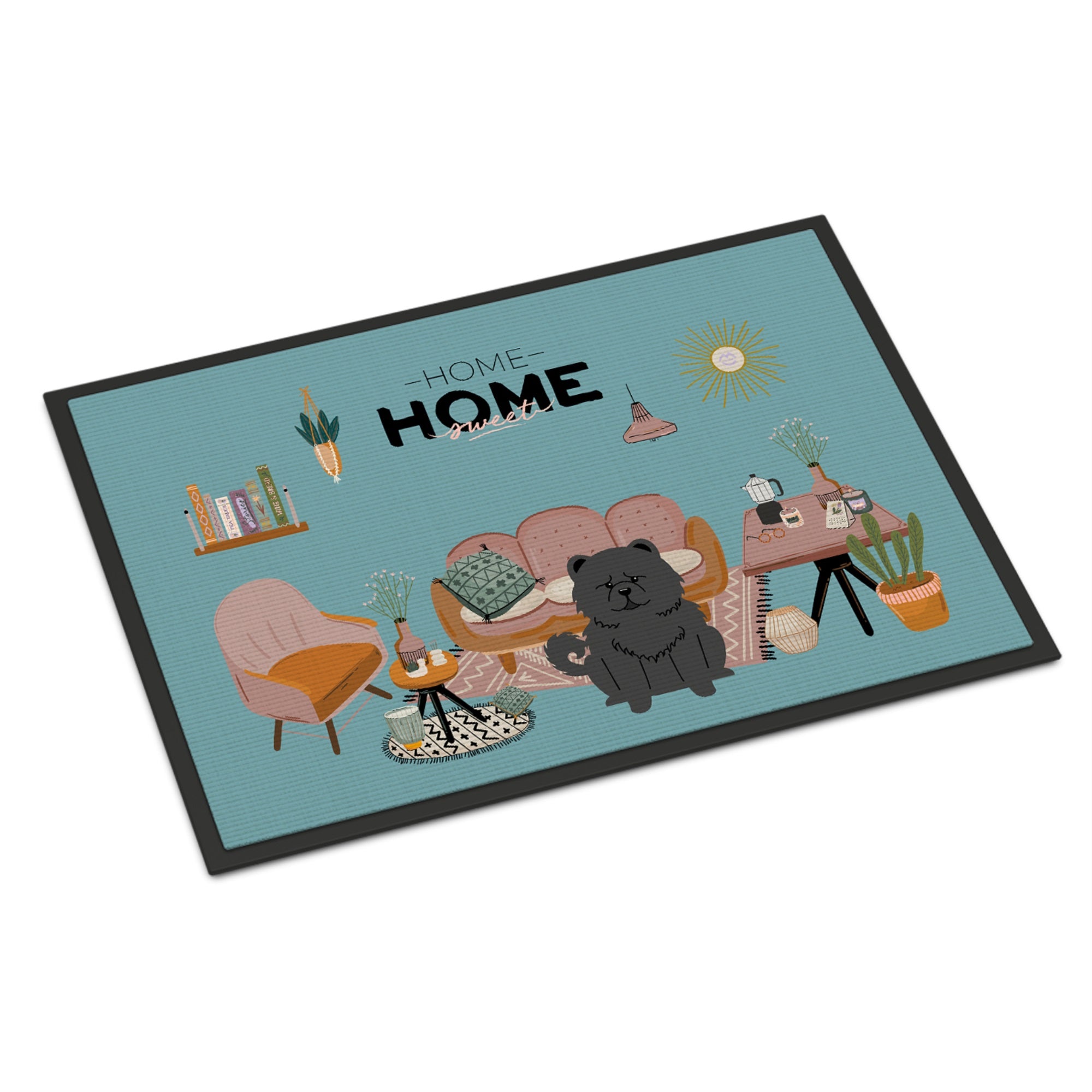 Black Chow Chow Sweet Home Indoor Or Outdoor Mat 18X27