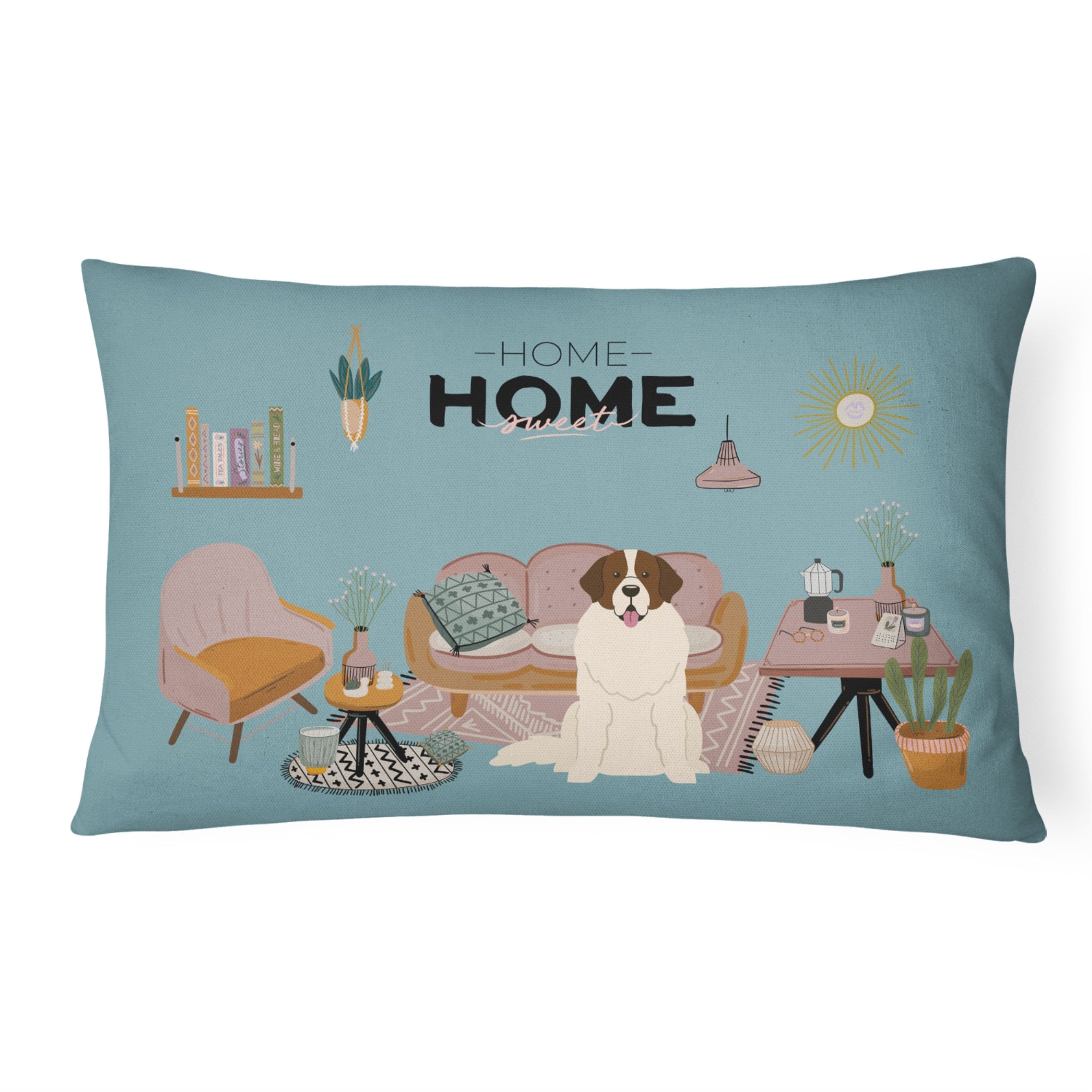 Moscow Watchdog Sweet Home Canvas Fabric Decorative Pillow