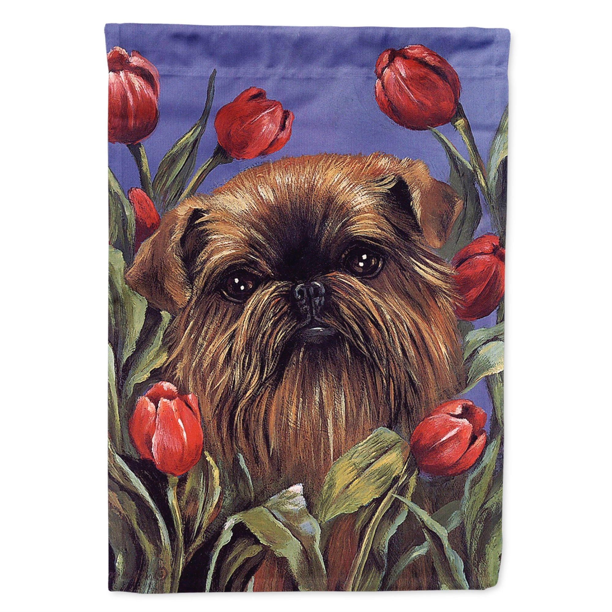 Brussels Griffon Peek A Boo Flag Garden Size