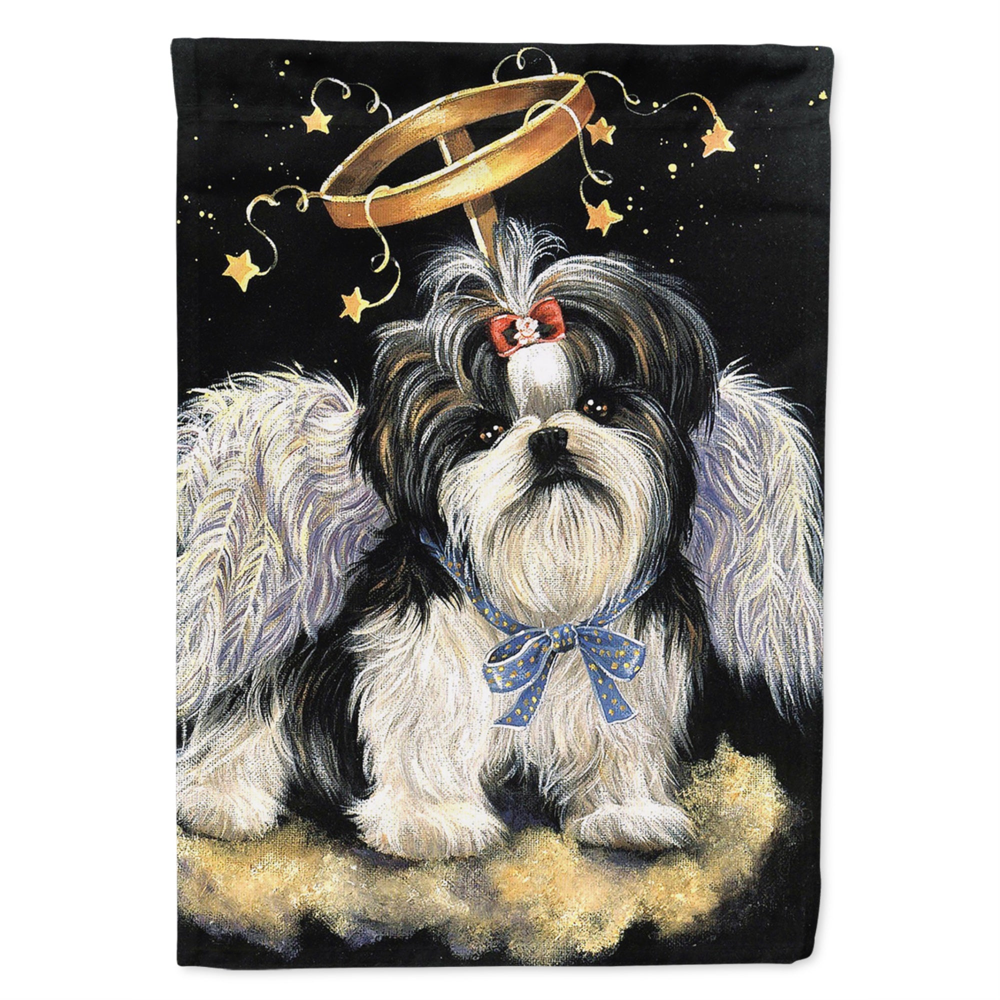 Shih Tzu Christmas Angel Flag Garden Size