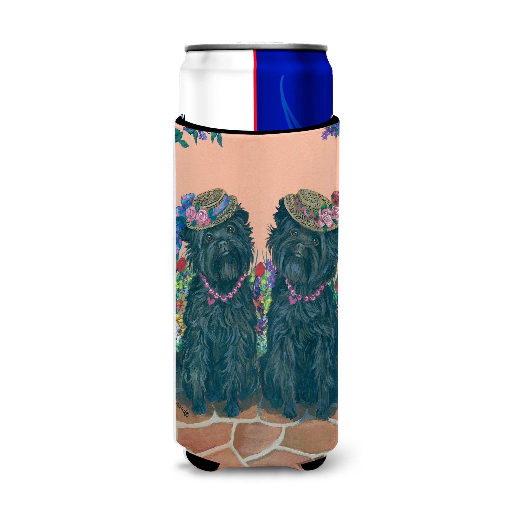 Affenpinscher Sisters Ultra Hugger For Slim Cans