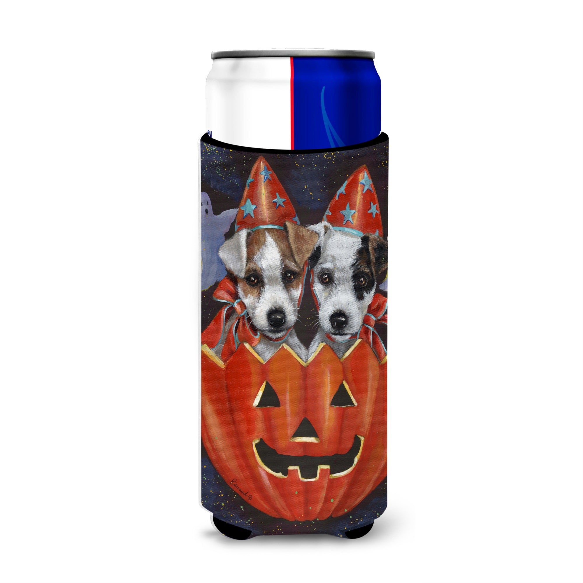 Jack Russell Terrier Halloween Ultra Hugger For Slim Cans
