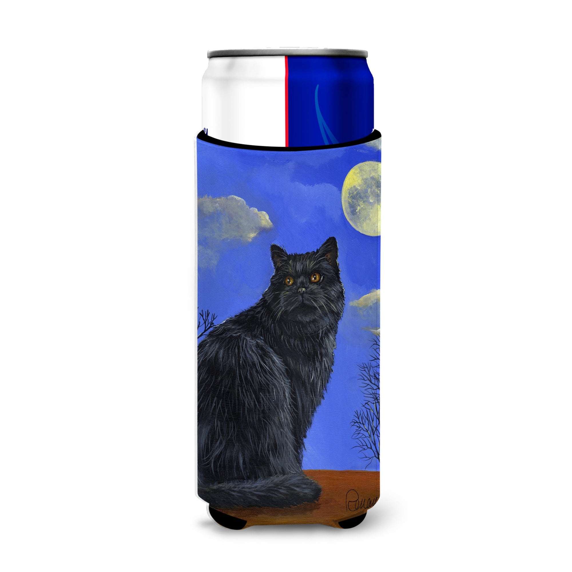 Black Cat Hocus Pocus Halloween Ultra Hugger For Slim Cans