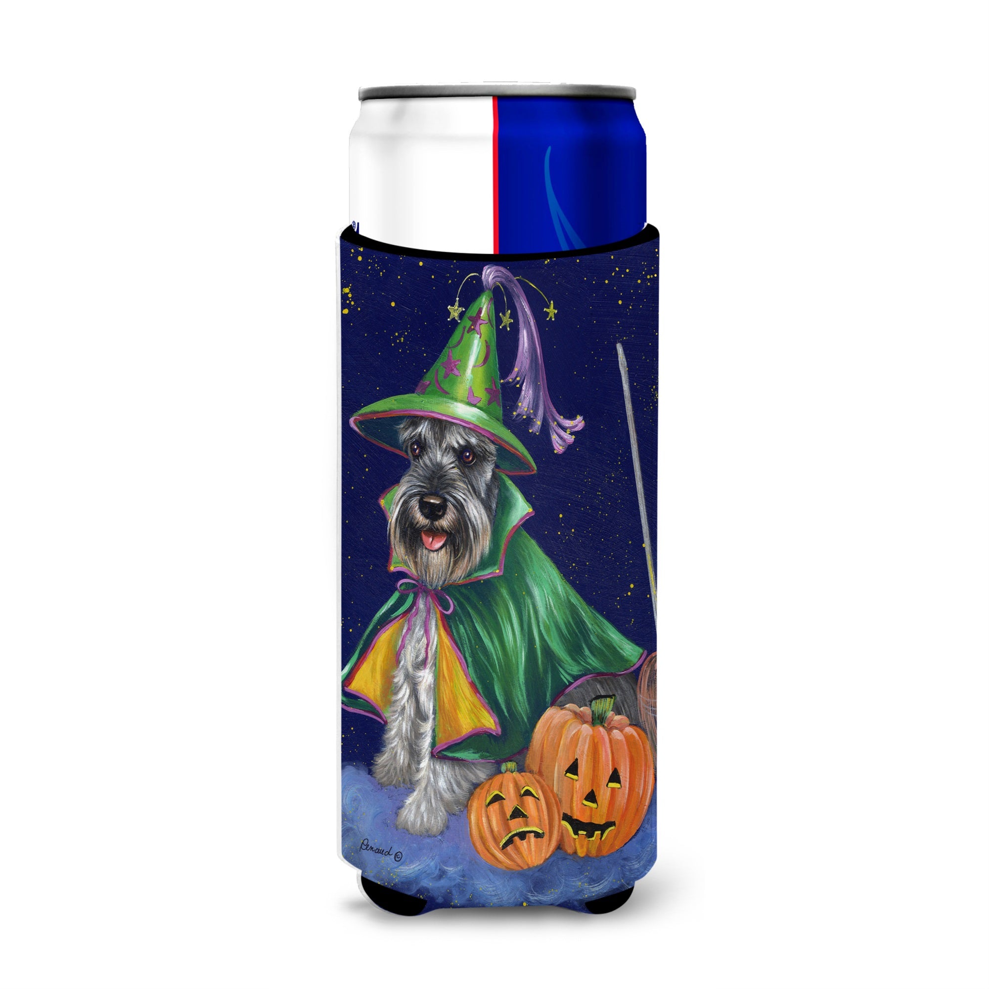Schnauzer Halloween Good Witch Ultra Hugger For Slim Cans