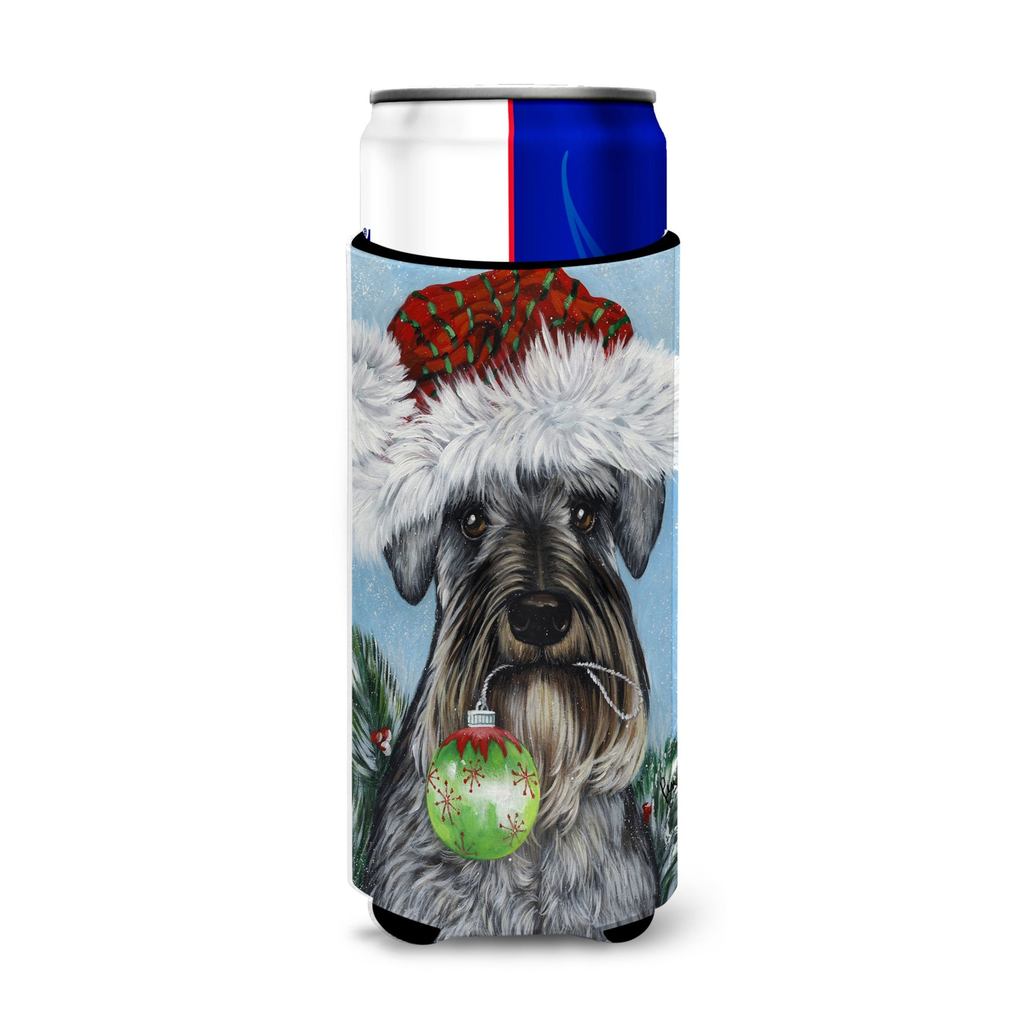 Schnauzer Christmas Pure At Heart Ultra Hugger For Slim Cans