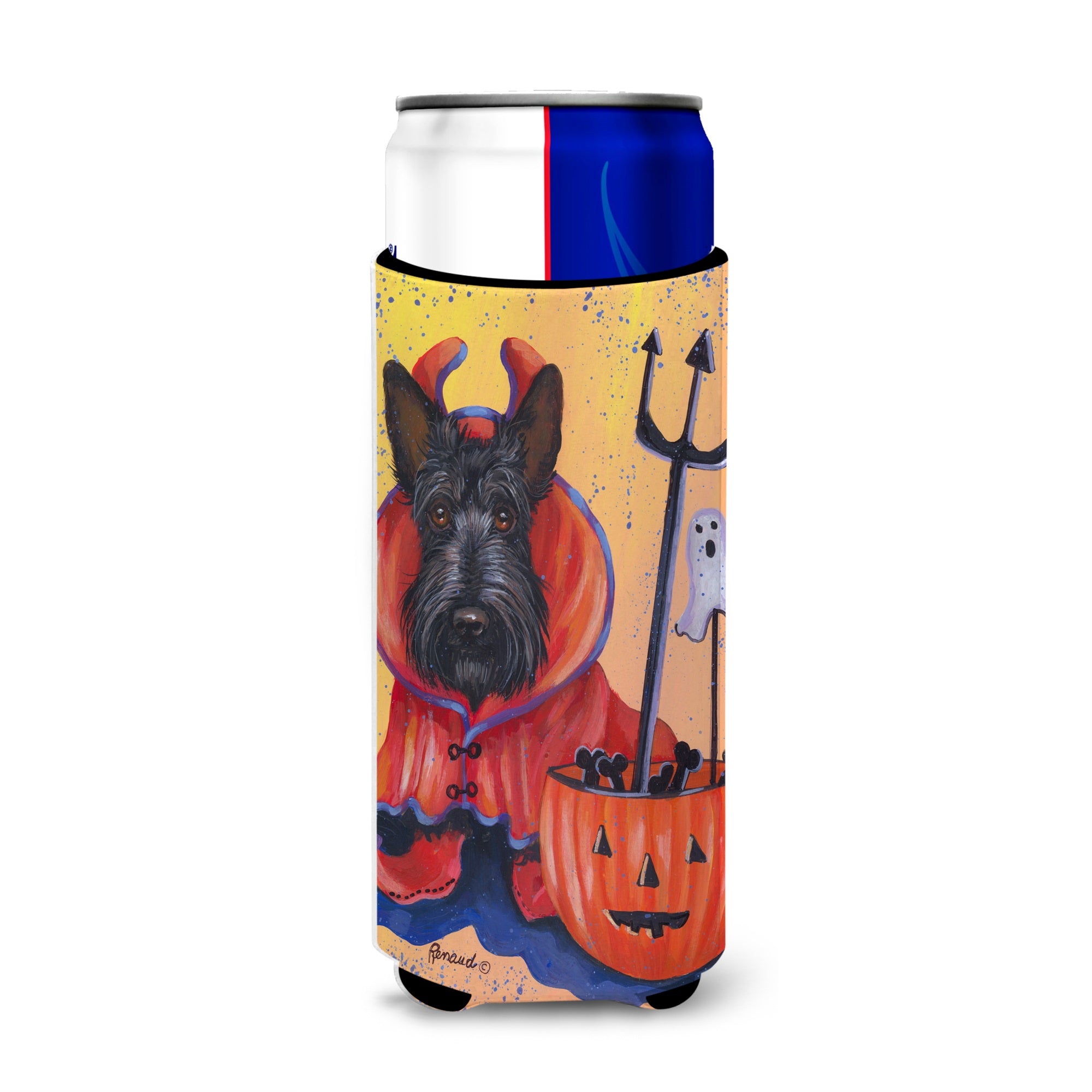 Scottie Boo Hoo Halloween Ultra Hugger For Slim Cans