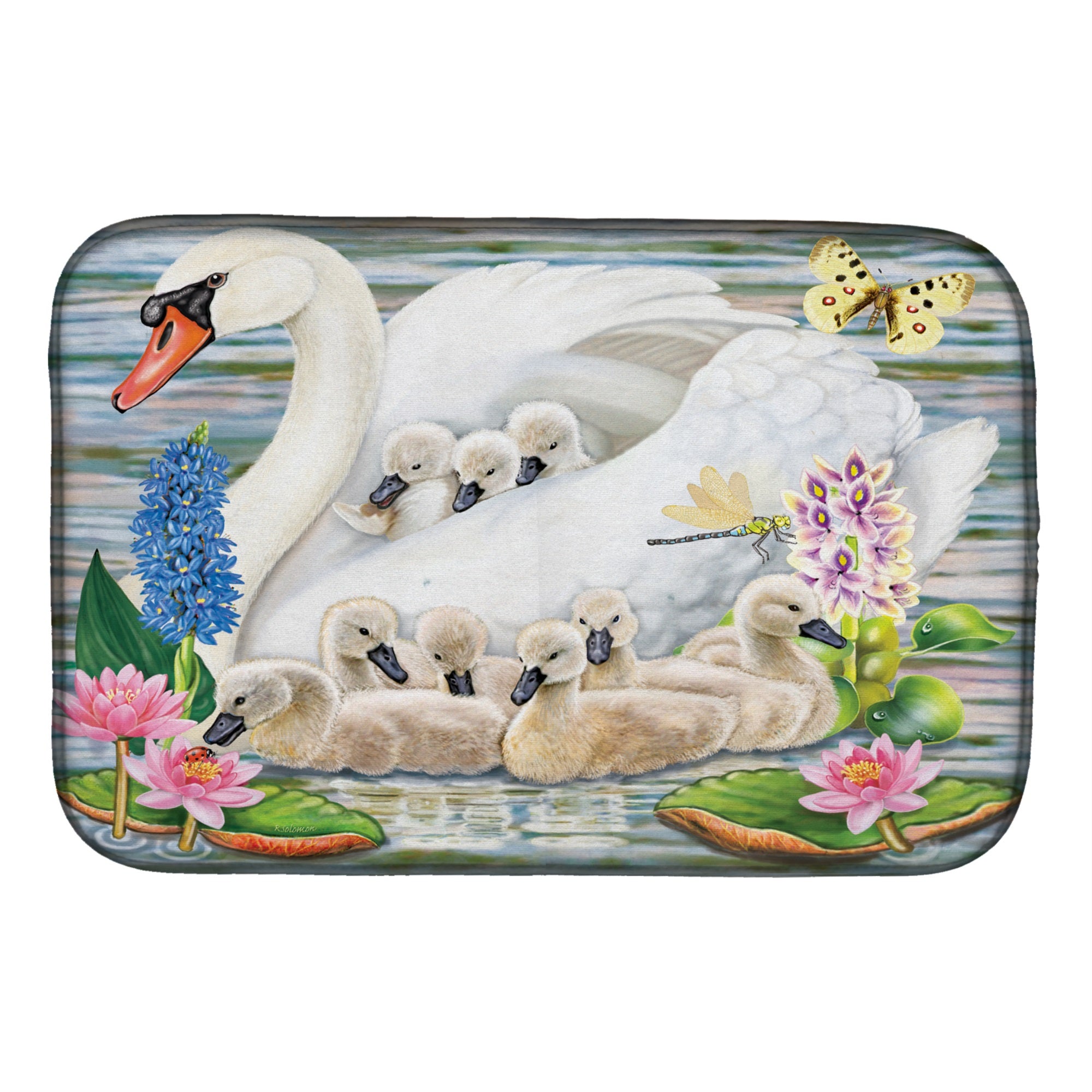 Mother Swan Dish Drying Mat