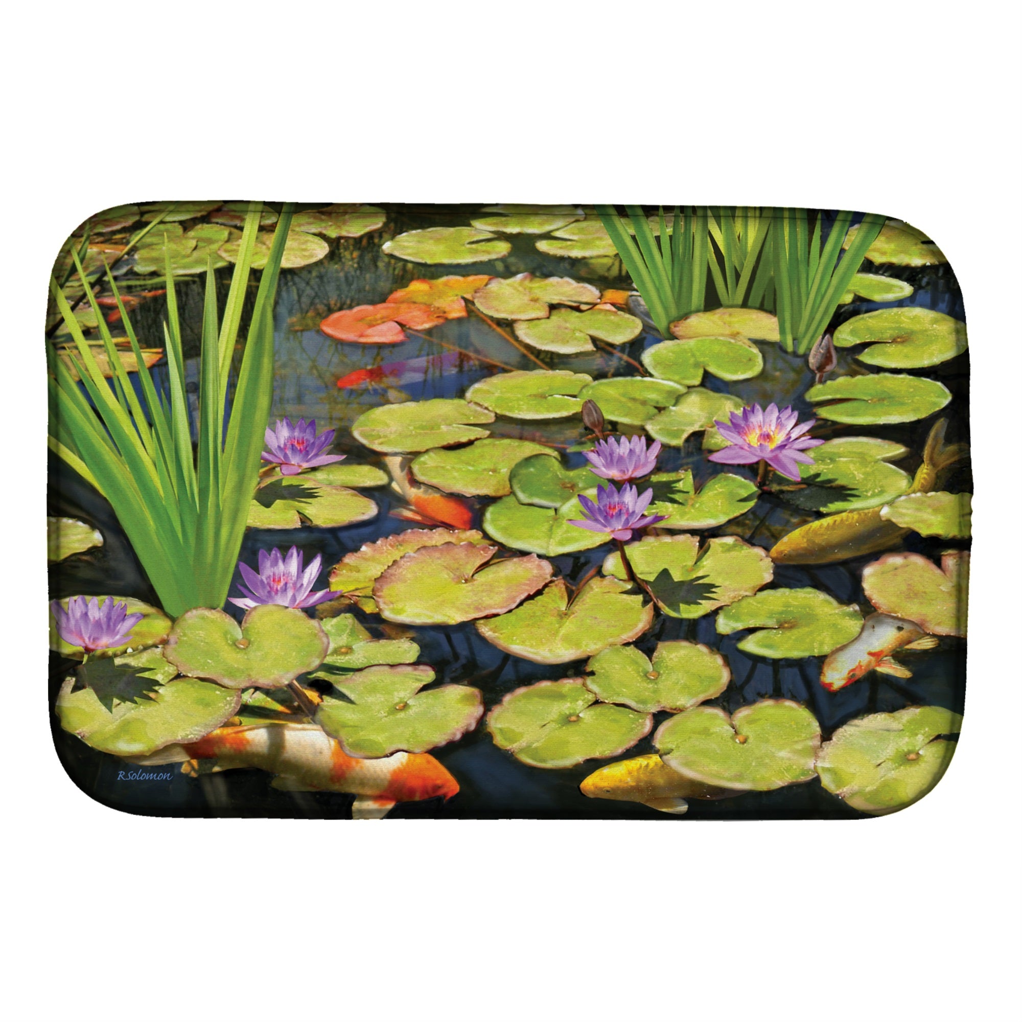 Koi Pond Ii Dish Drying Mat