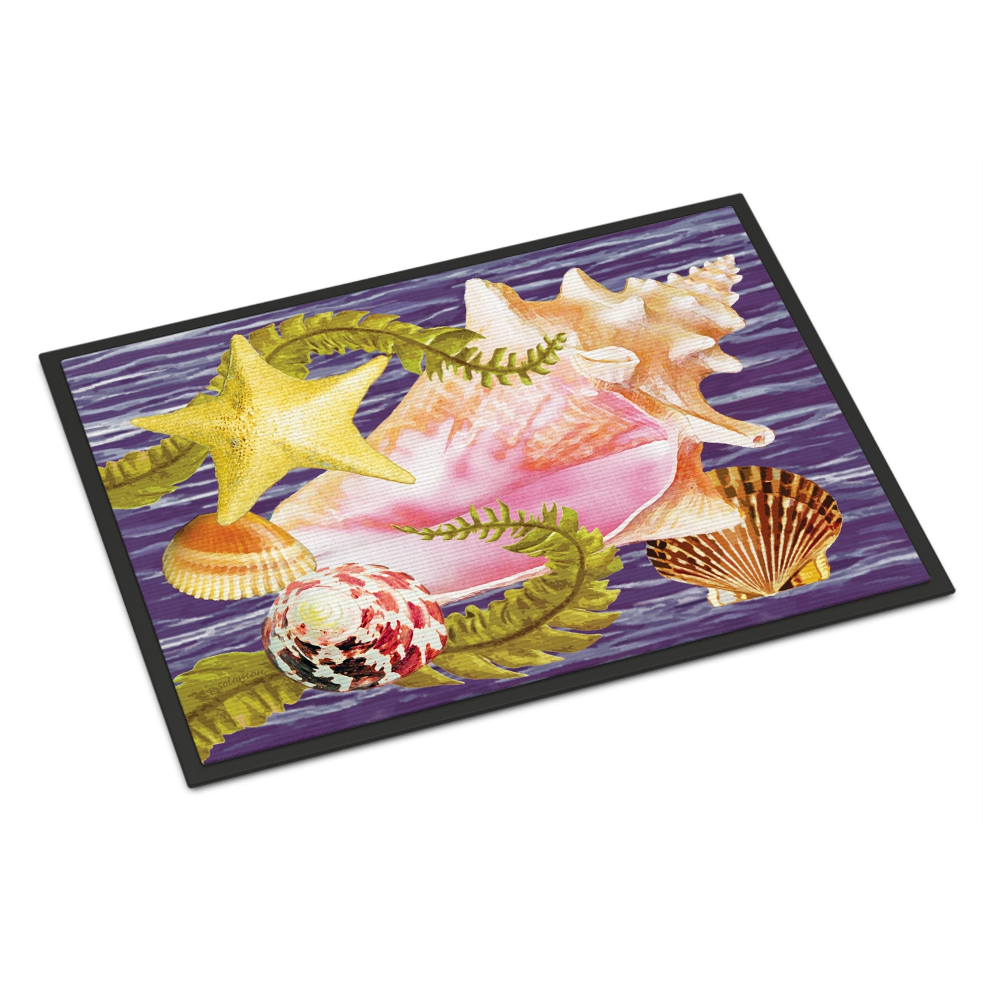 Conch And Starfish Indoor Or Outdoor Mat 24X36
