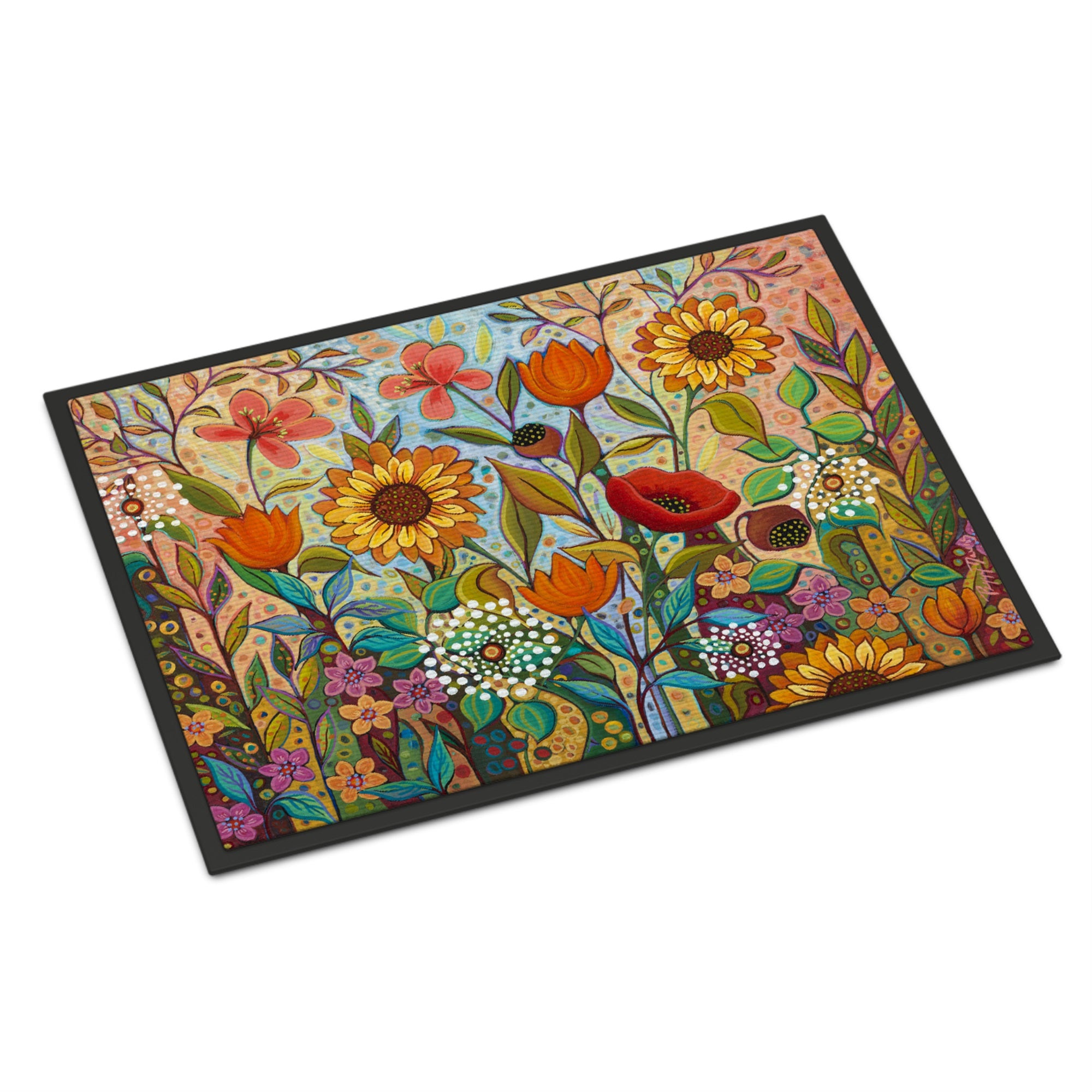 Joy In The Morning Flowers Indoor Or Outdoor Mat 18X27