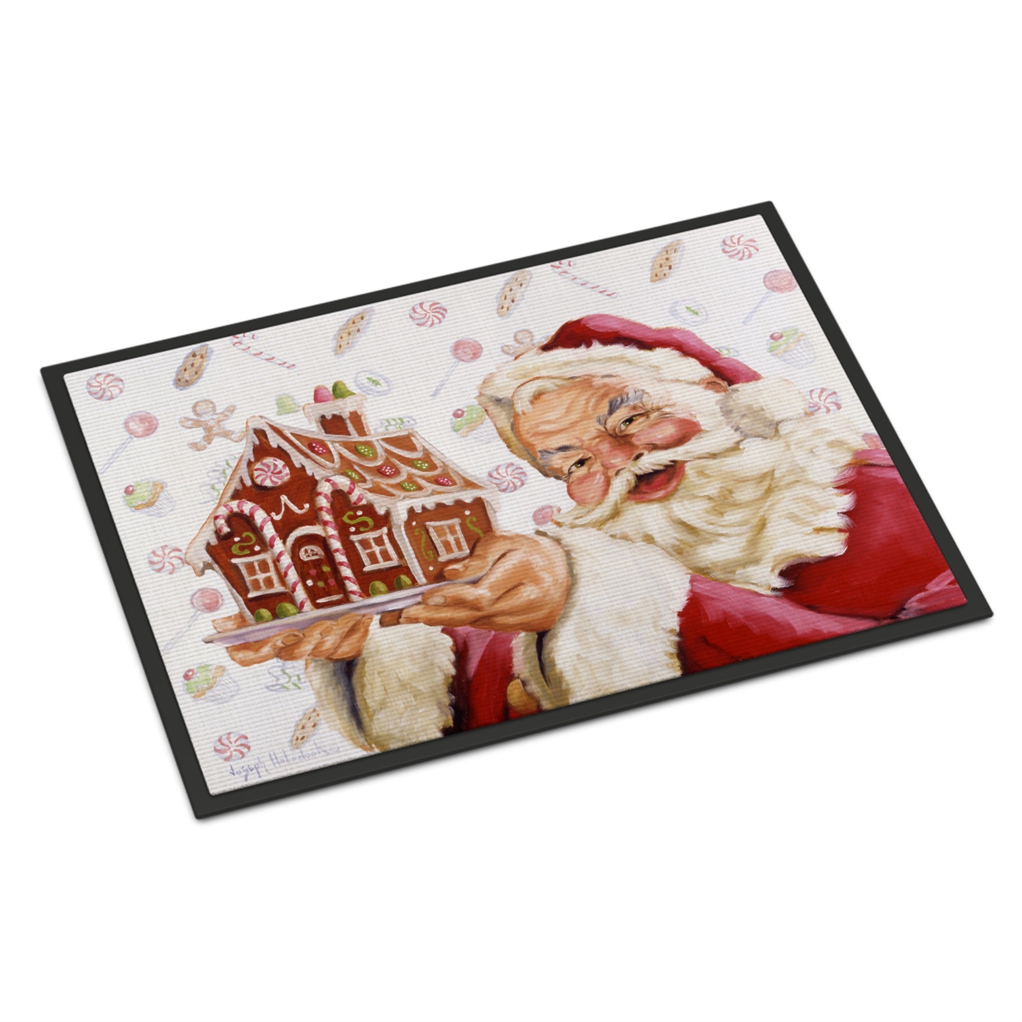 Santa Claus A Home For The Holidays Indoor Or Outdoor Mat 18X27