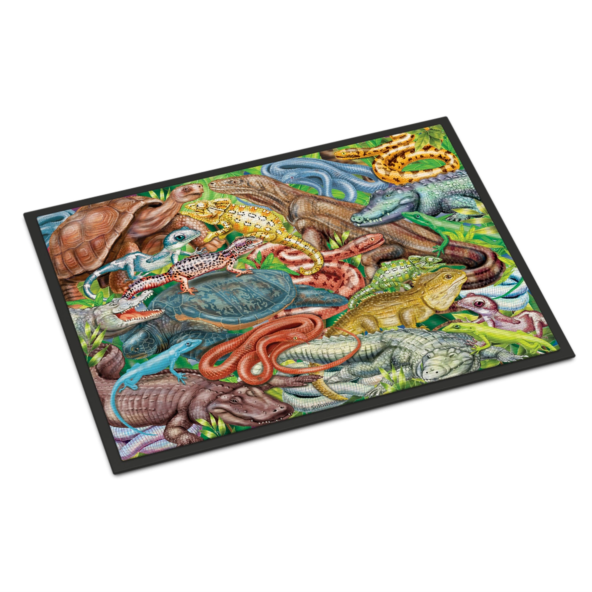 Scales And Tails, Snakes, Turtle, Reptiles Indoor Or Outdoor Mat 18X27