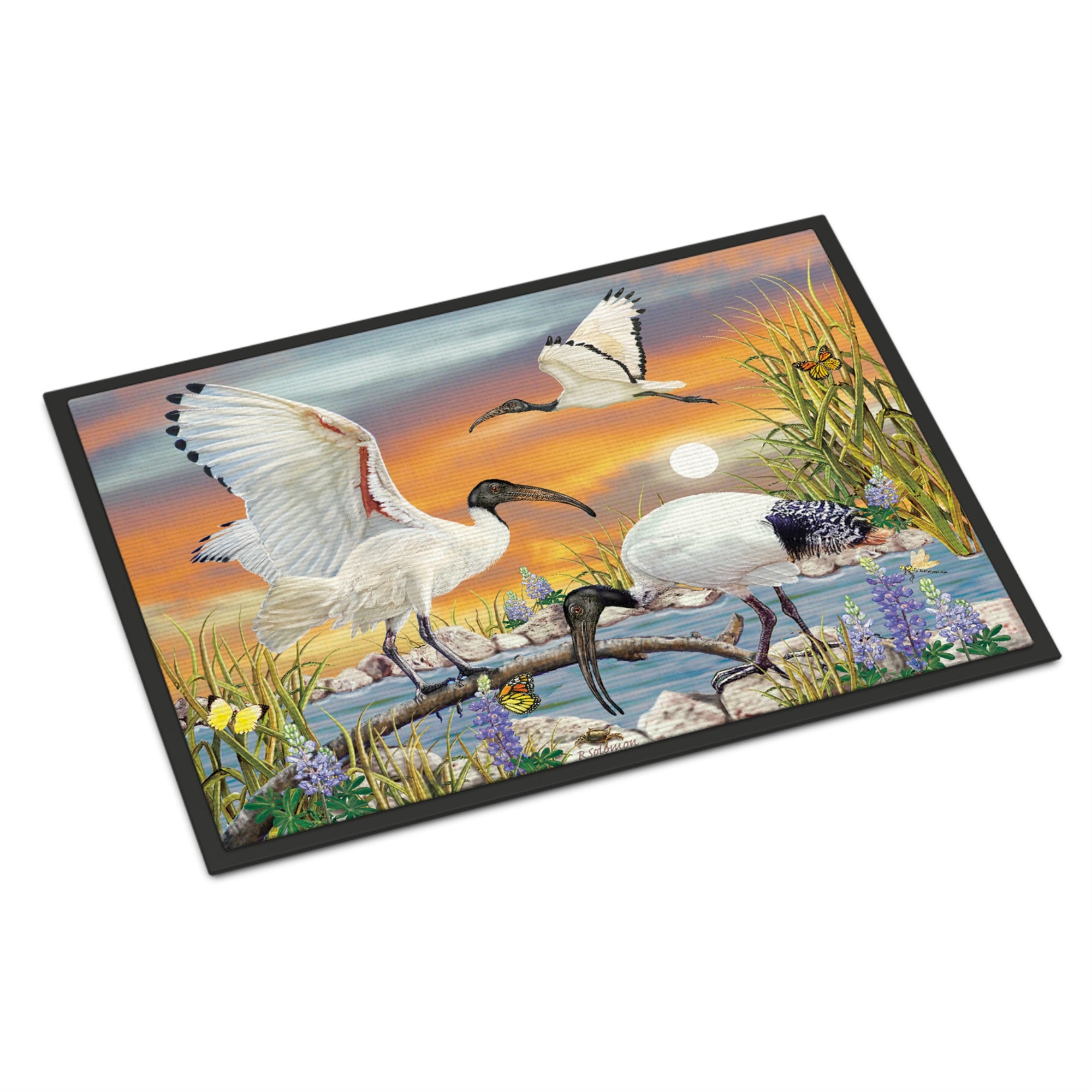 Sacred Ibis Indoor Or Outdoor Mat 18X27