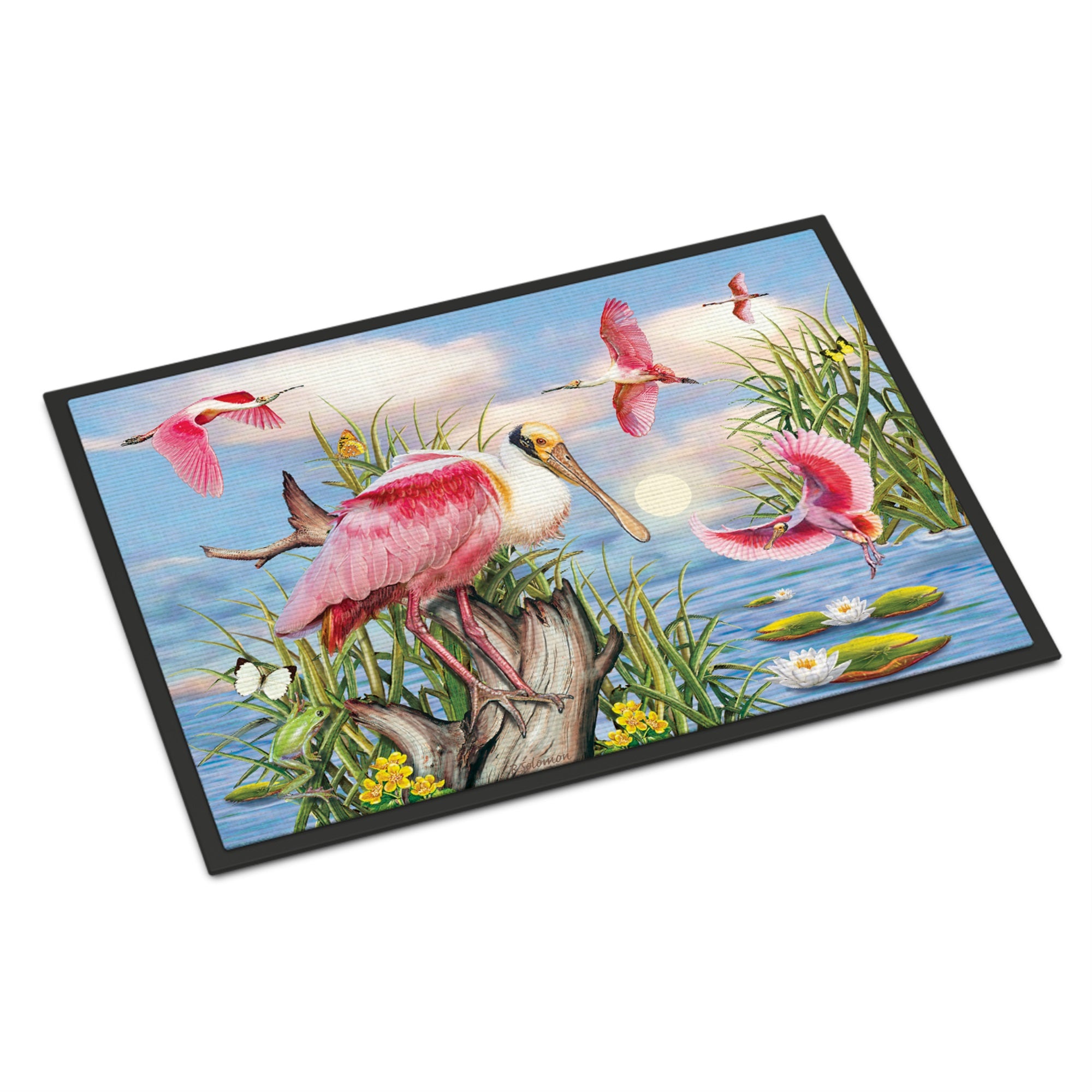 Roseate Spoonbill Indoor Or Outdoor Mat 18X27