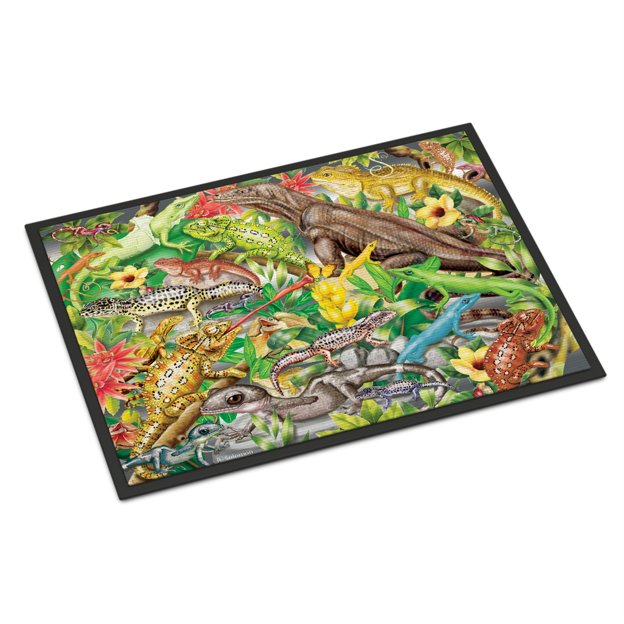 Lizard Jungle Indoor Or Outdoor Mat 18X27