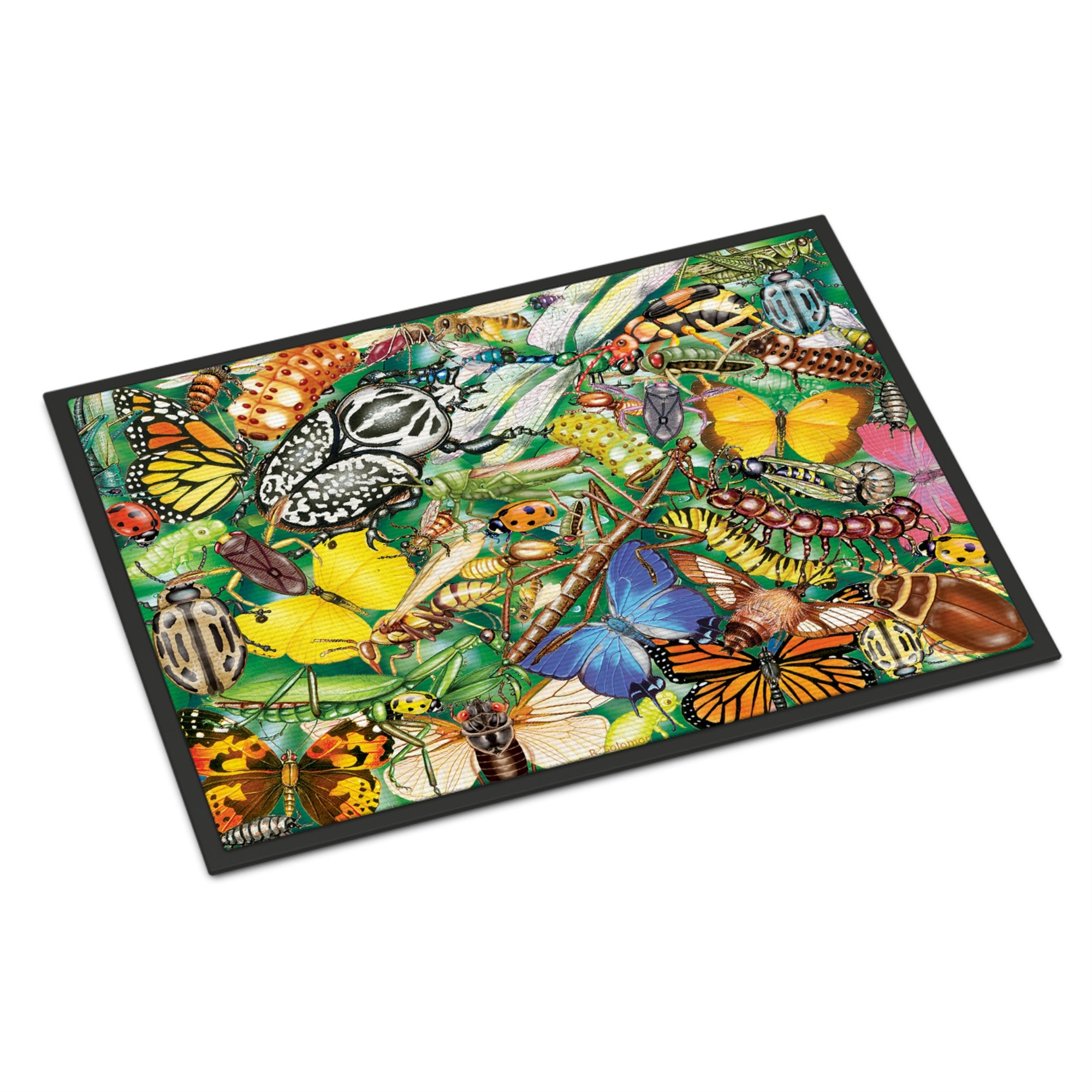 Insects & Butterflies Bug World Indoor Or Outdoor Mat 18X27