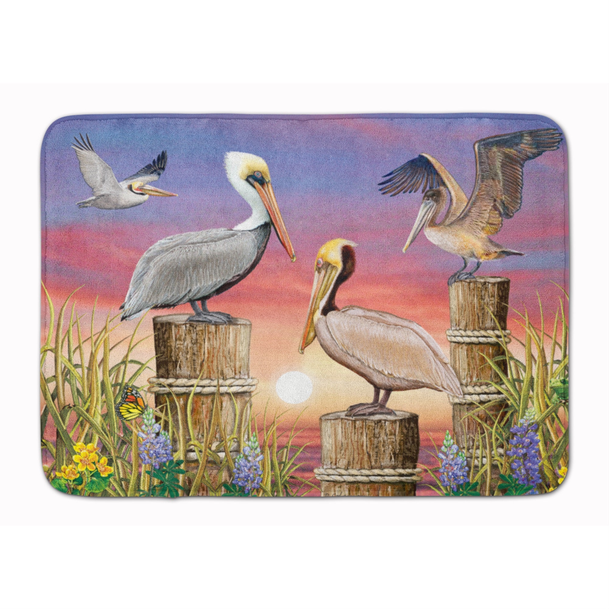 Pelicans Machine Washable Memory Foam Mat