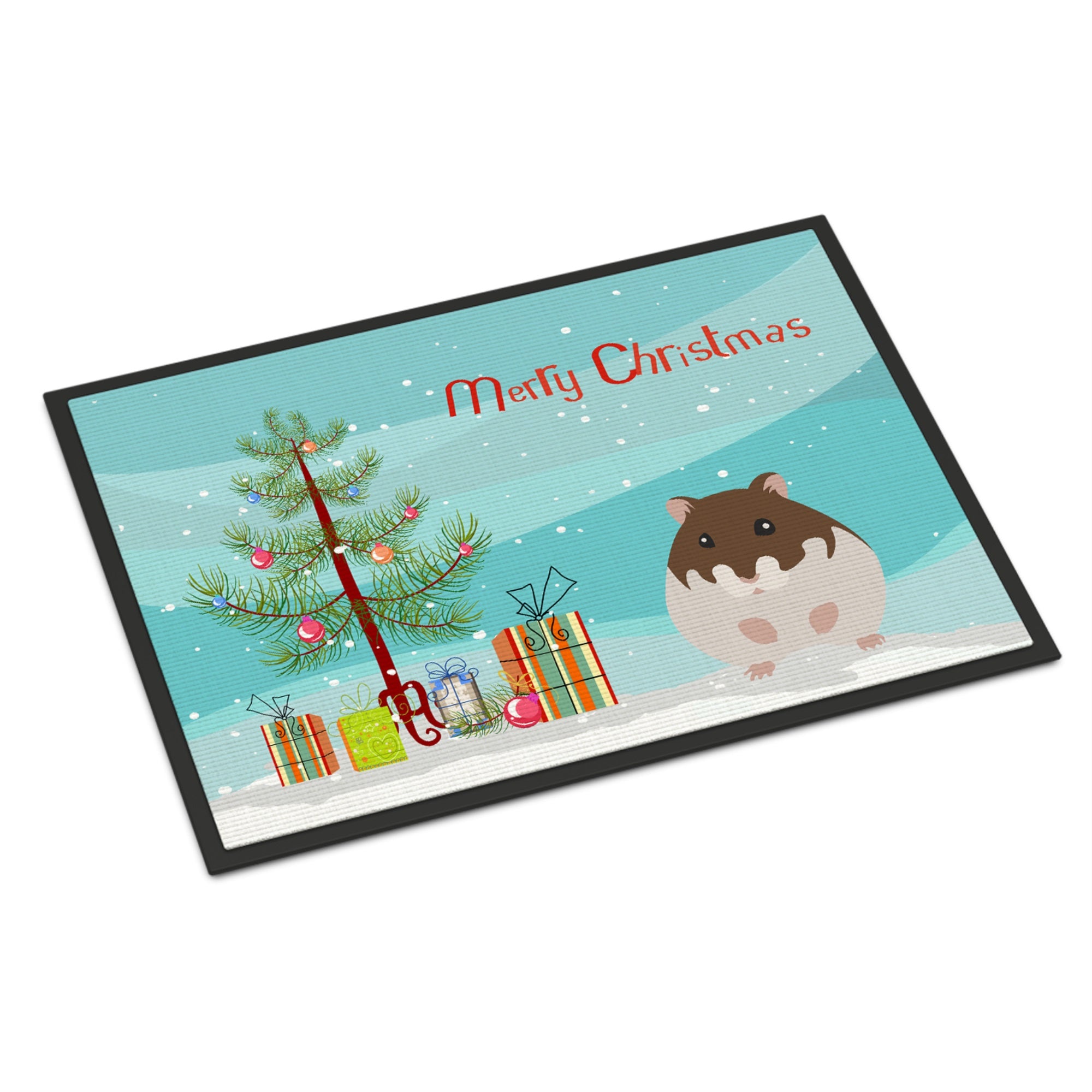 Dzungarian Hamster Merry Christmas Indoor Or Outdoor Mat 18X27