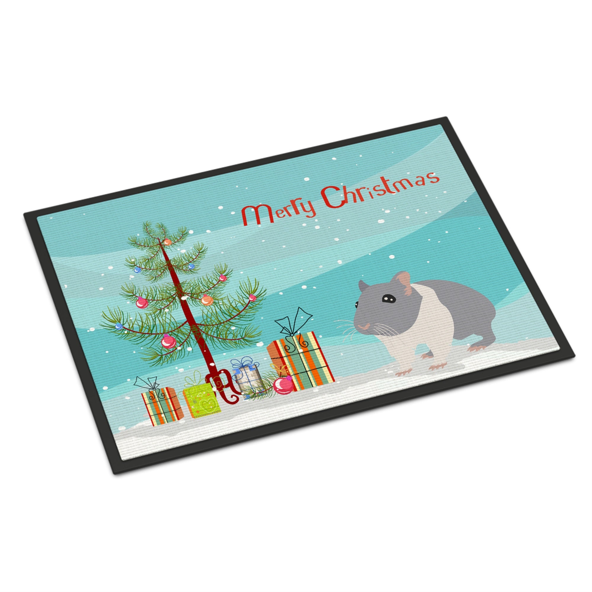 South African Hamster Merry Christmas Indoor Or Outdoor Mat 18X27