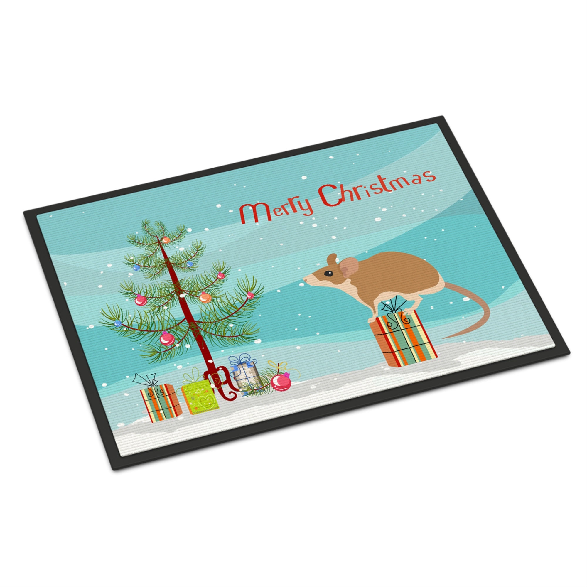 Spiny Mouse Merry Christmas Indoor Or Outdoor Mat 18X27