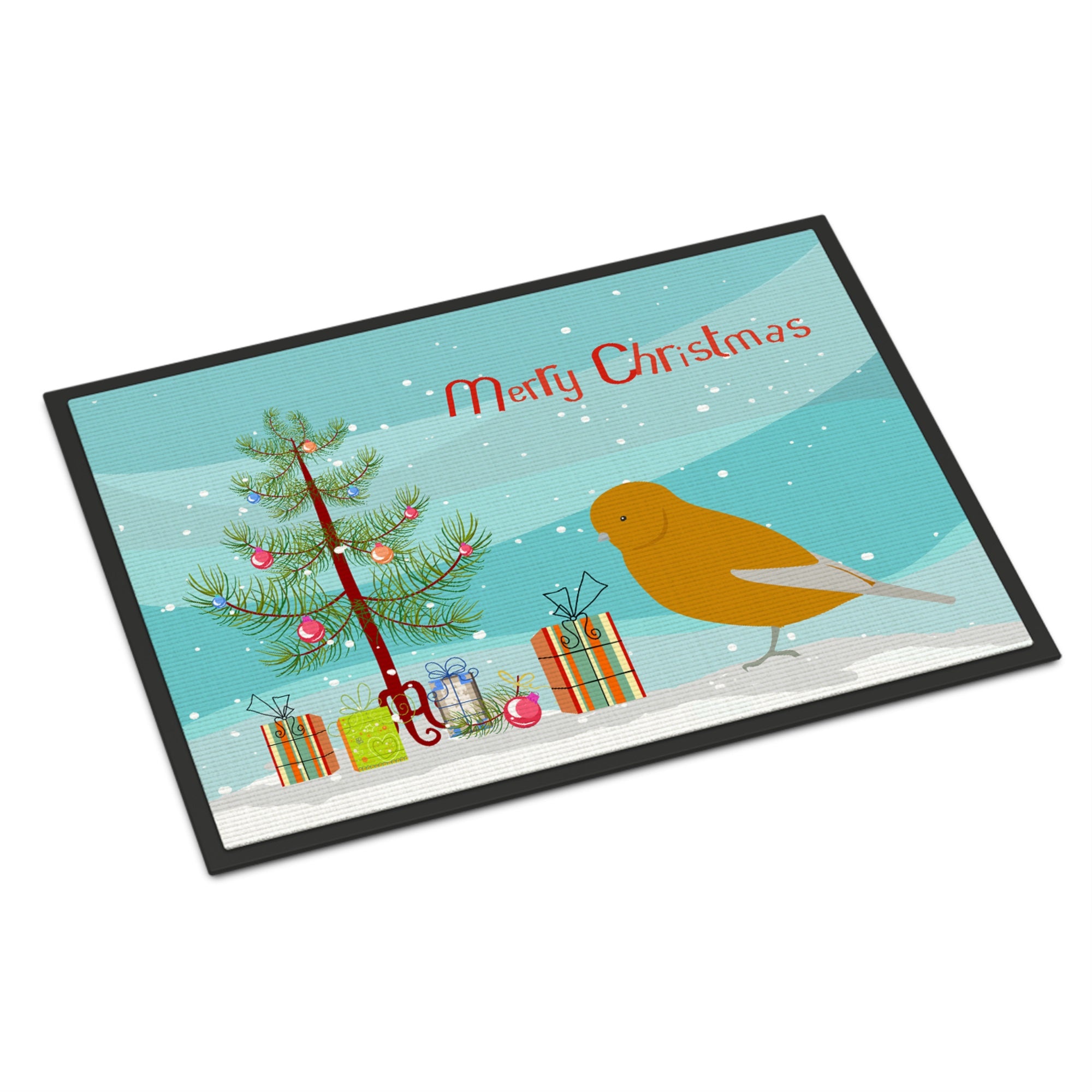 Norwich Canary Merry Christmas Indoor Or Outdoor Mat 18X27