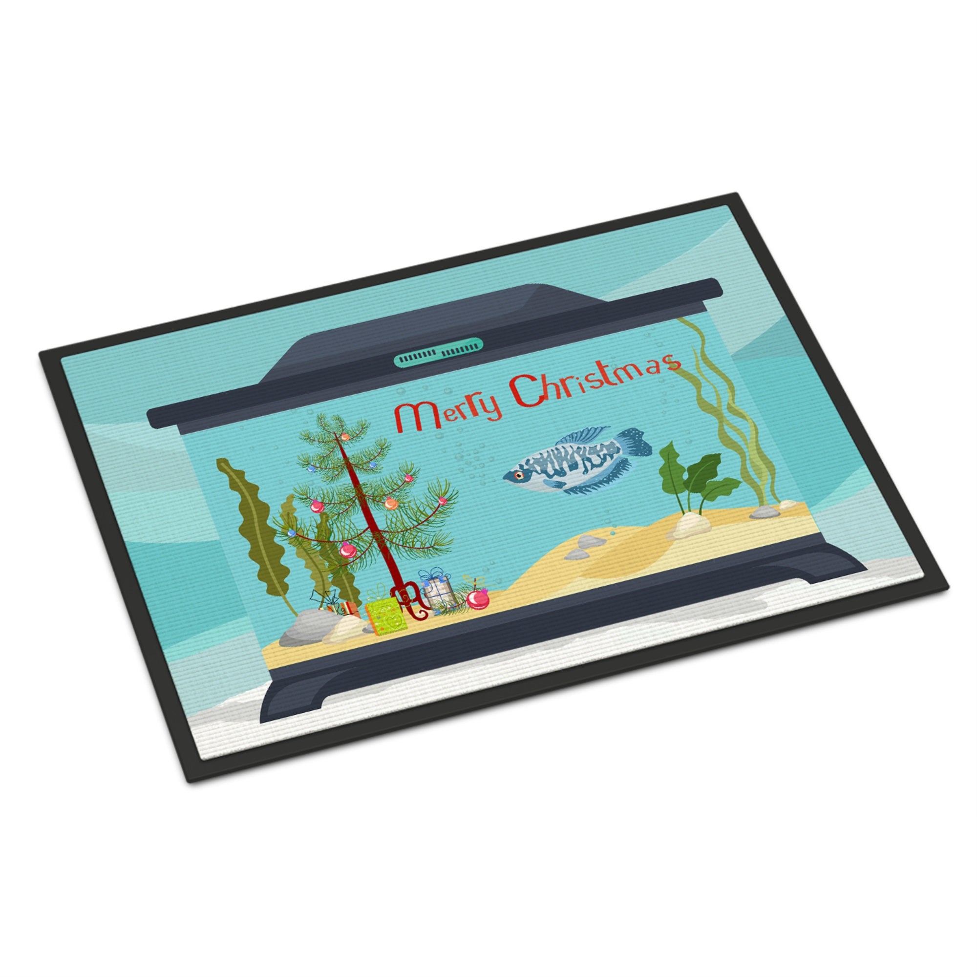 Opaline Gourami Merry Christmas Indoor Or Outdoor Mat 18X27