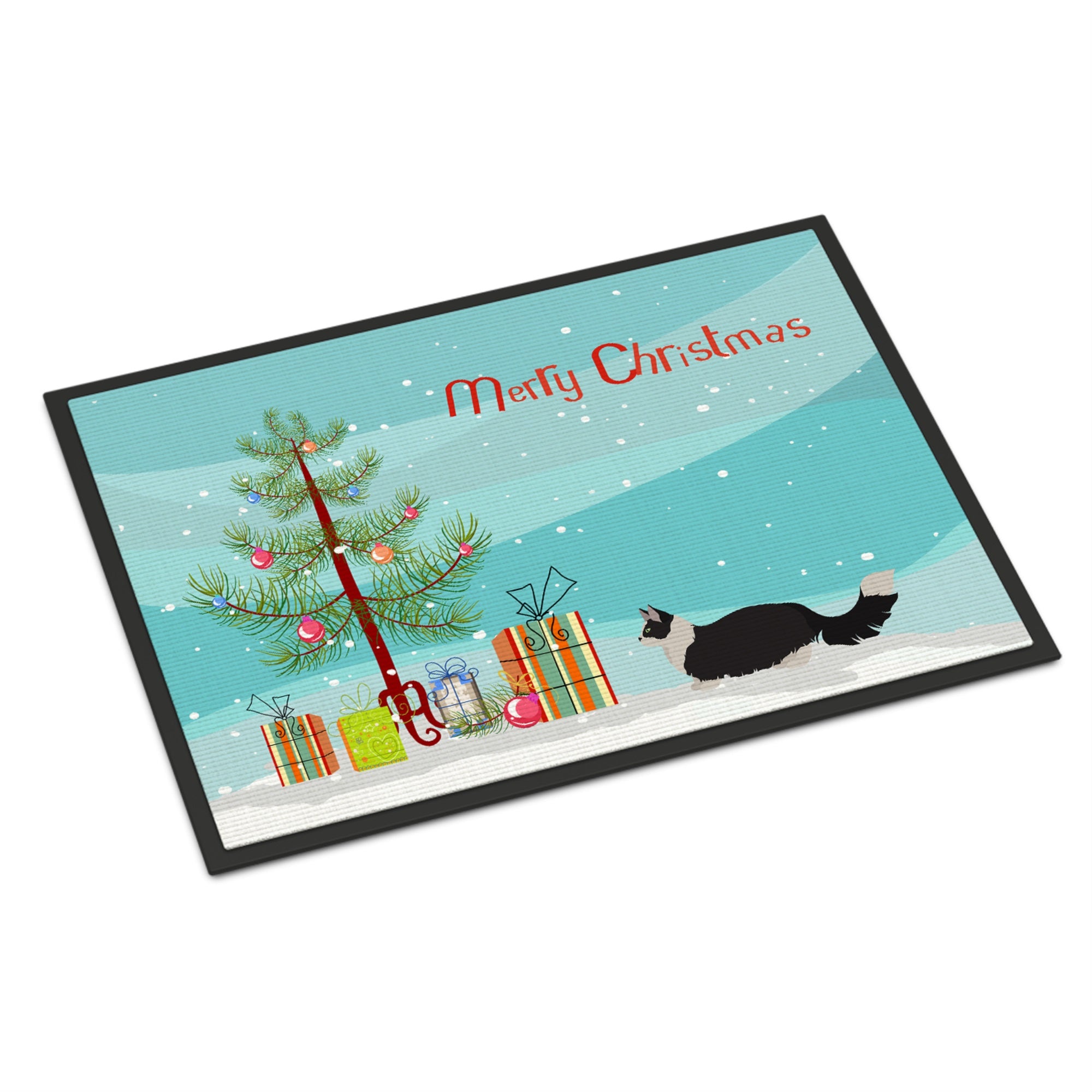 Napoleon #2 Cat Merry Christmas Indoor Or Outdoor Mat 18X27