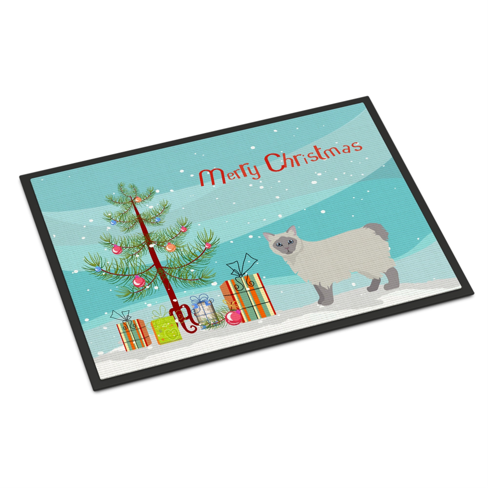 Owyhee Bob #1 Cat Merry Christmas Indoor Or Outdoor Mat 18X27